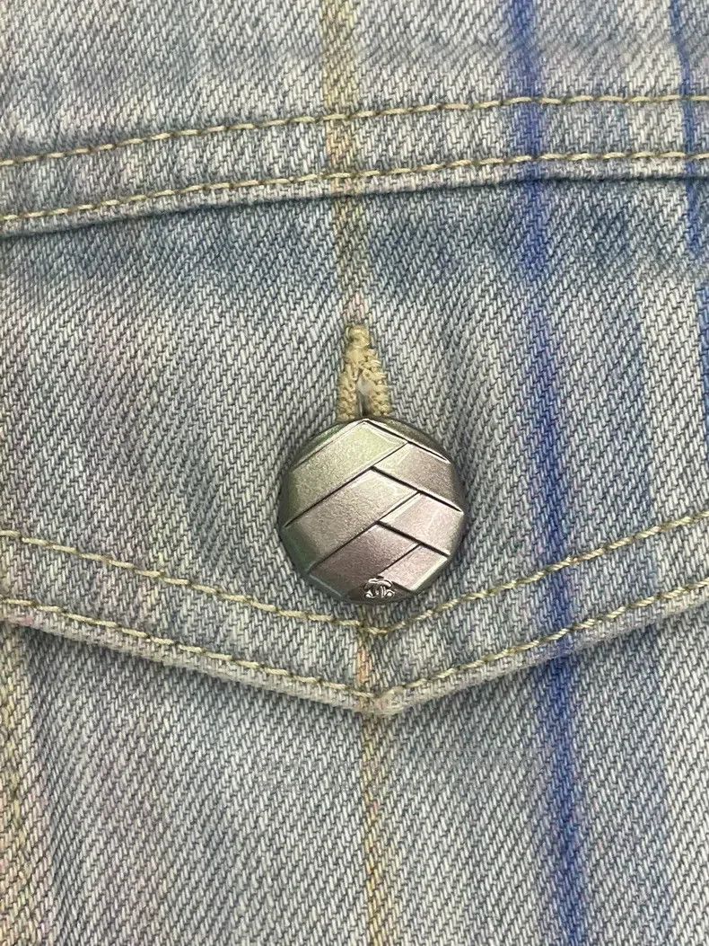 Chanel Chanel Waterfall Series Blue Camelia Denim Jacket Size XS / US 0-2 / IT 36-38 - 4 Thumbnail