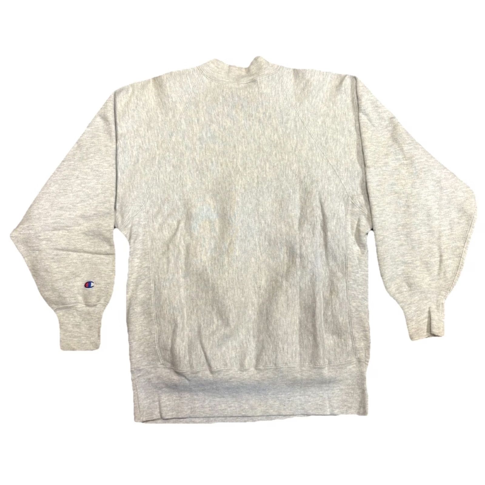 Champion VINTAGE Champion Reverse Weave NIU Sweatshirt Gray Crew Neck USA Made Sz Large Mens Sweatshirt Graphic Print 90s NIU Size US L / EU 52-54 / 3 - 6 Thumbnail