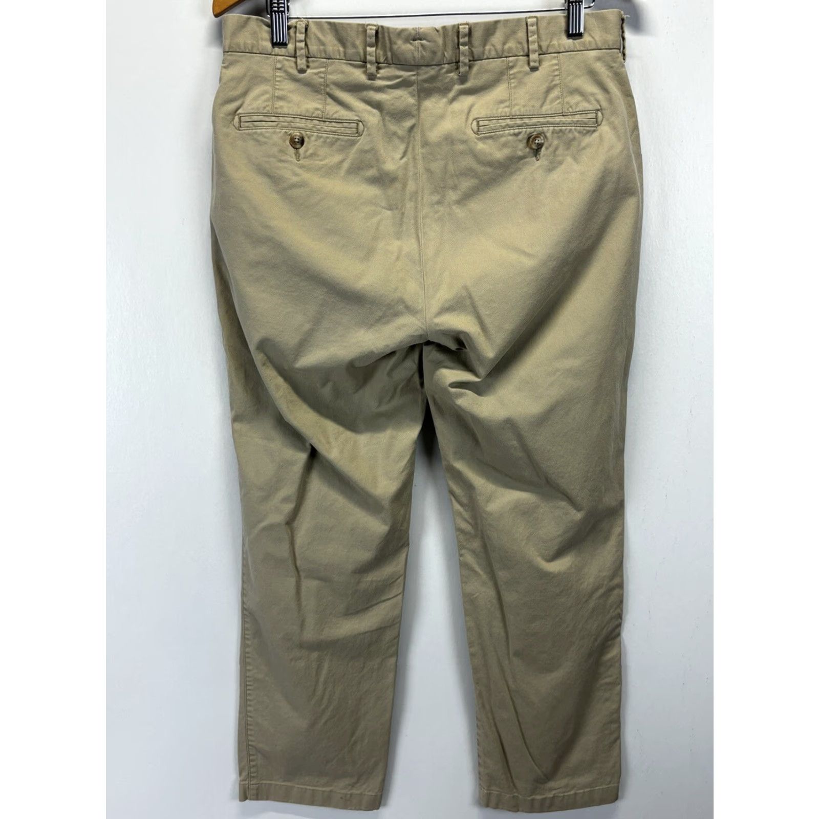 Peter Millar Men’s Peter Millar Chino Pants 34x28 GUC Pima Cotton Flat Front Golf Preppy Tan Size US 34 / EU 50 - 3 Thumbnail