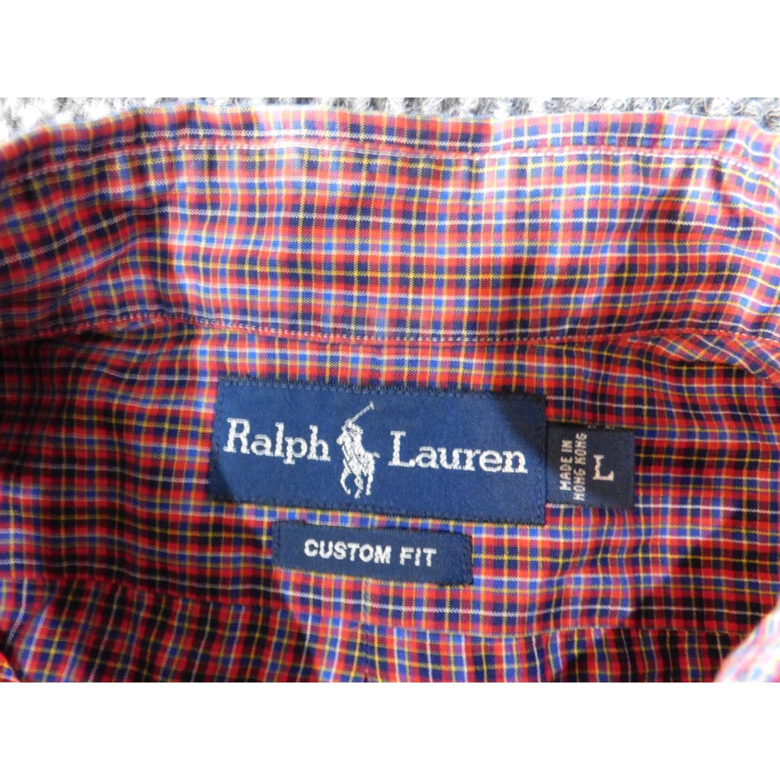 Ralph Lauren Ralph Lauren Mens Shirt Long Sleeve Red Plaid Button Up Custom Fit Pony Logo Size US L / EU 52-54 / 3 - 7 Thumbnail