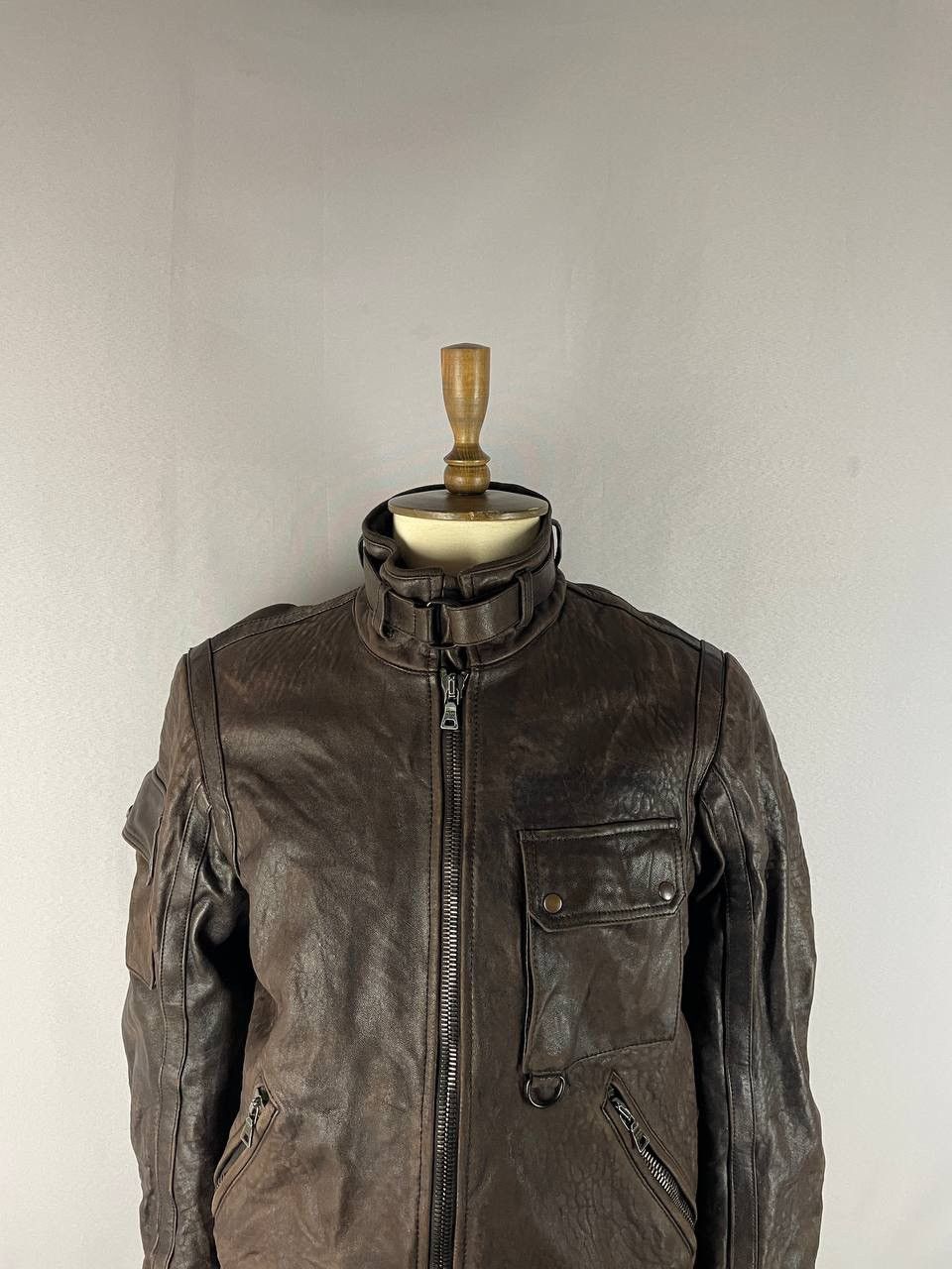Prada Prada Leather Jacket Brown Rare Size US M / EU 48-50 / 2 - 2 Thumbnail