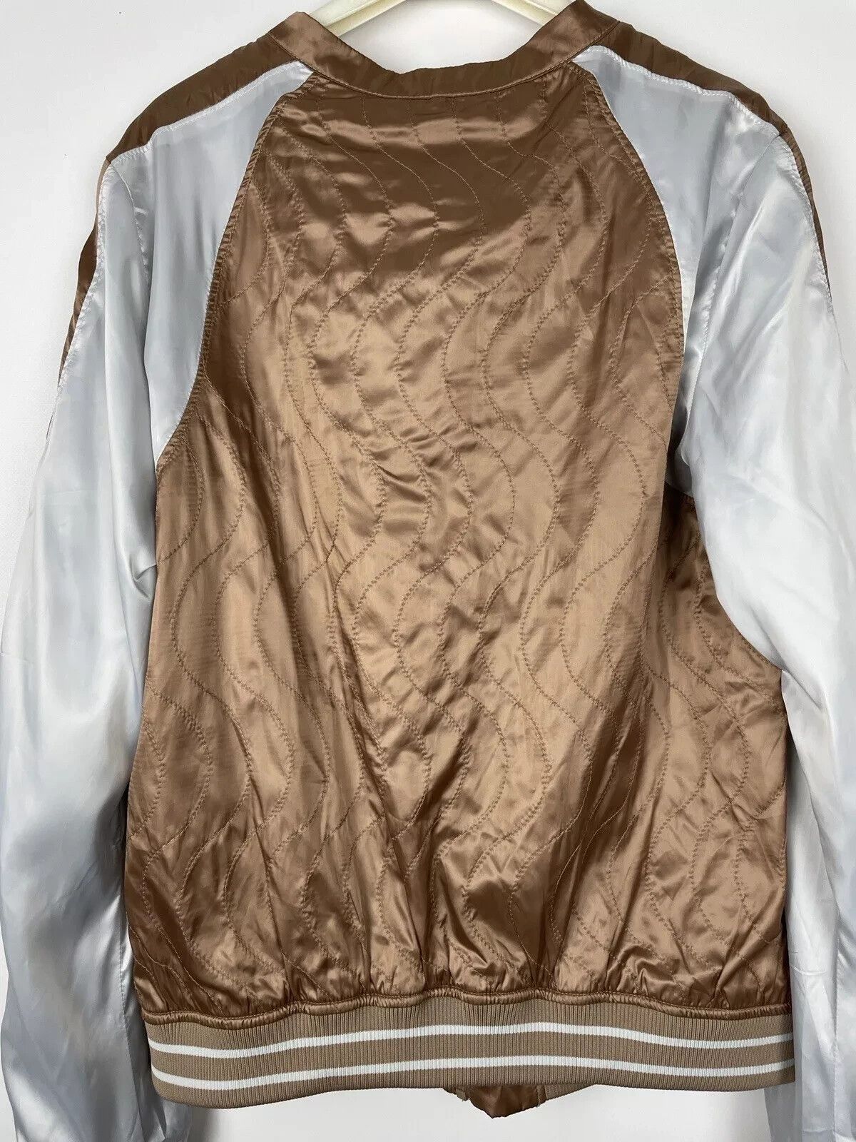 G-Star G-STAR RAW Baseball Quilted Womens Bomber Jacket Mocha Size L / US 10 / IT 46 - 7 Thumbnail