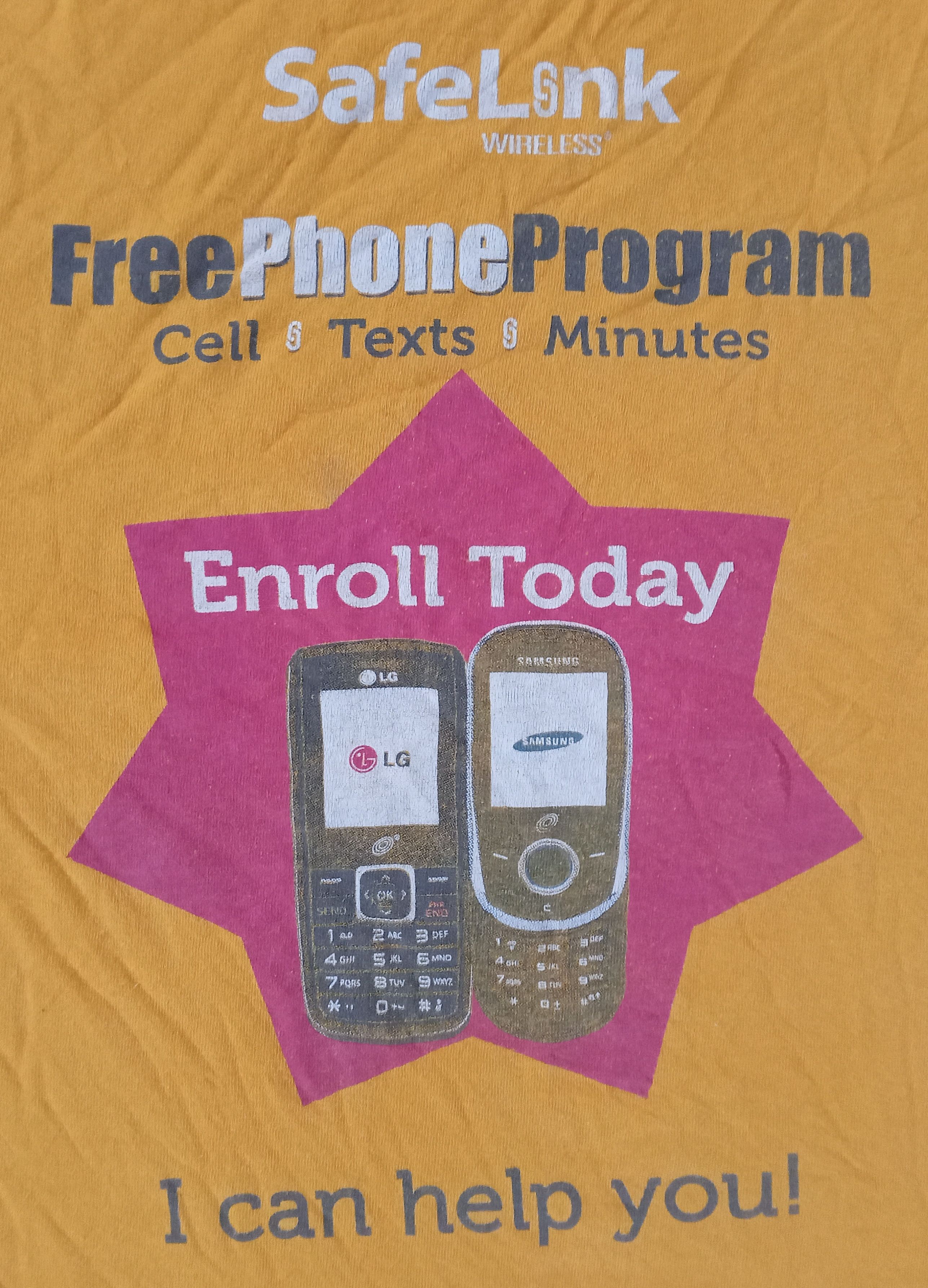 Hanes Vintage SafeLink Wireless Free Phone Program Promo Tee Size US M / EU 48-50 / 2 - 4 Thumbnail