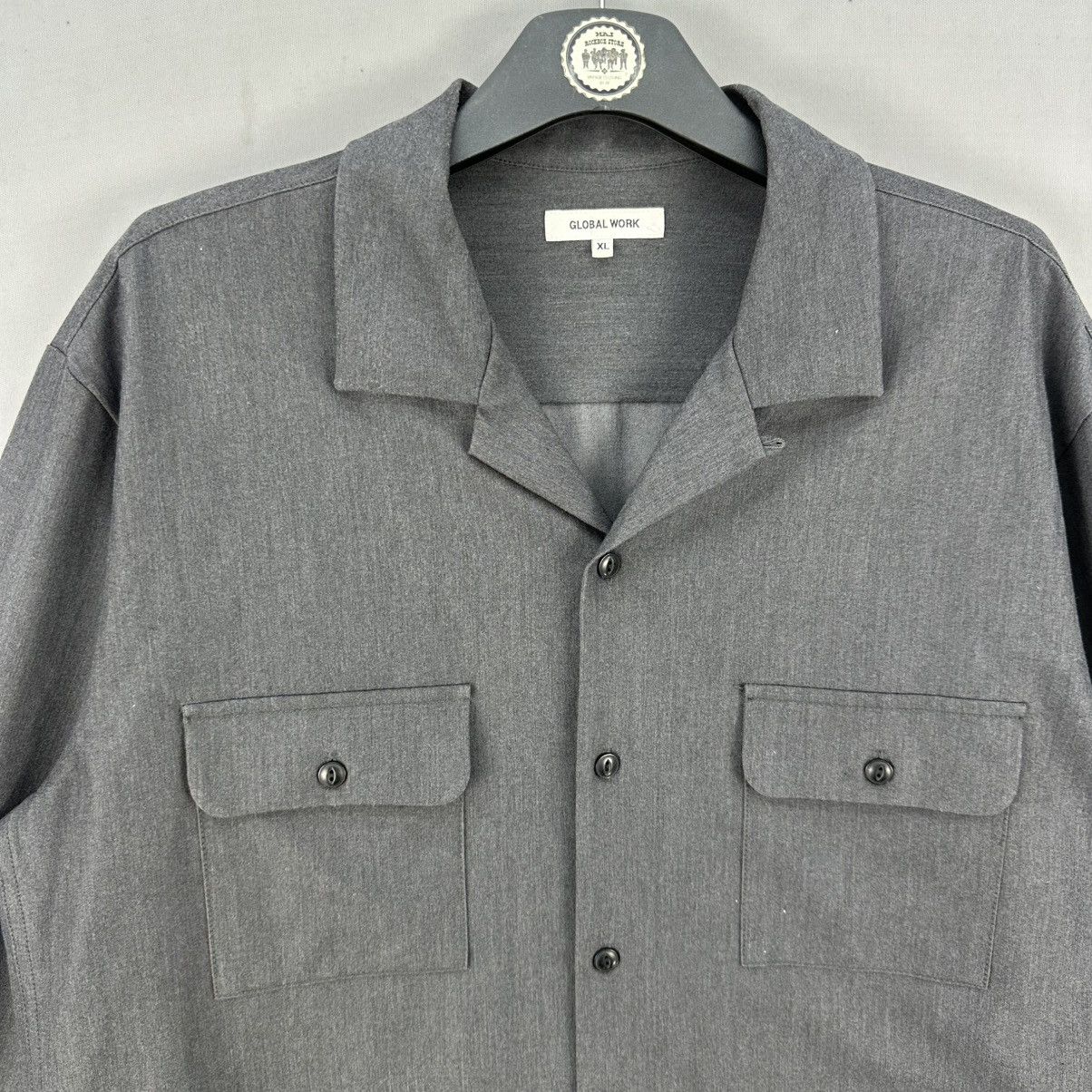 Global Work Global Work Rayon Shirt Loop Collar Double Pocket Size US L / EU 52-54 / 3 - 7 Thumbnail