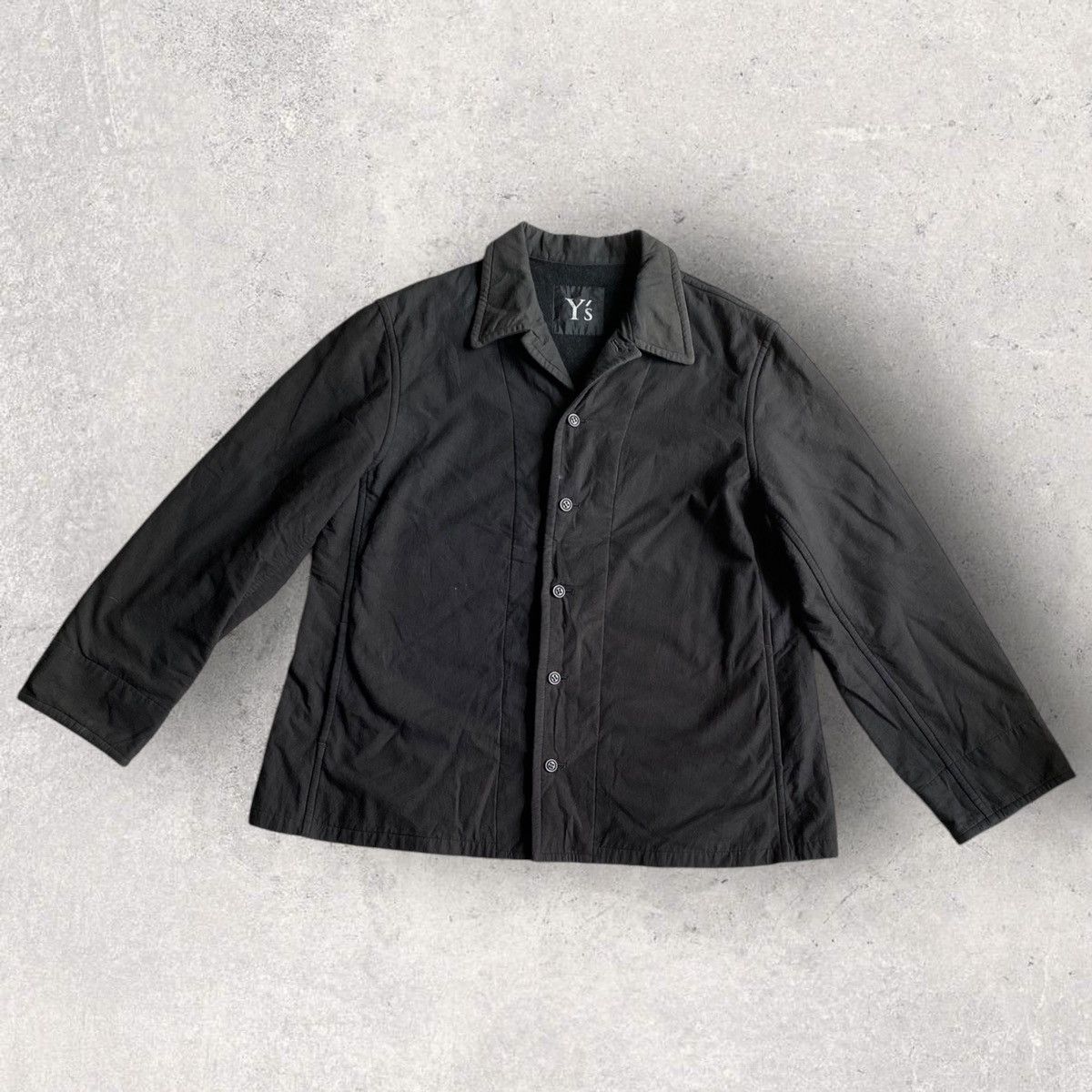 Yohji Yamamoto Y’s Wool Lined Open Collar Jacket Size US M / EU 48-50 / 2 - 3 Thumbnail