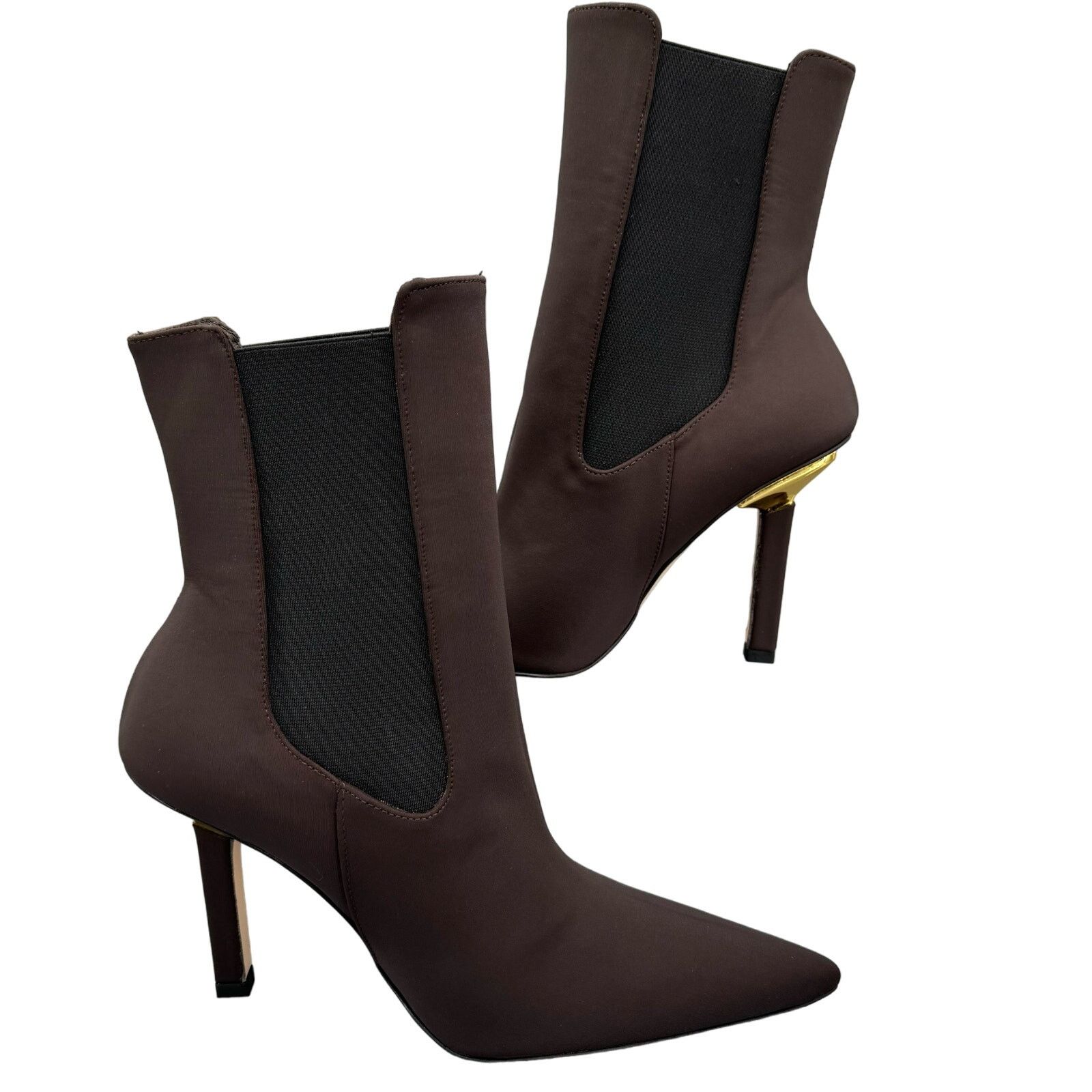 Good American Women Neoprene Chelsea Booties Brown Size