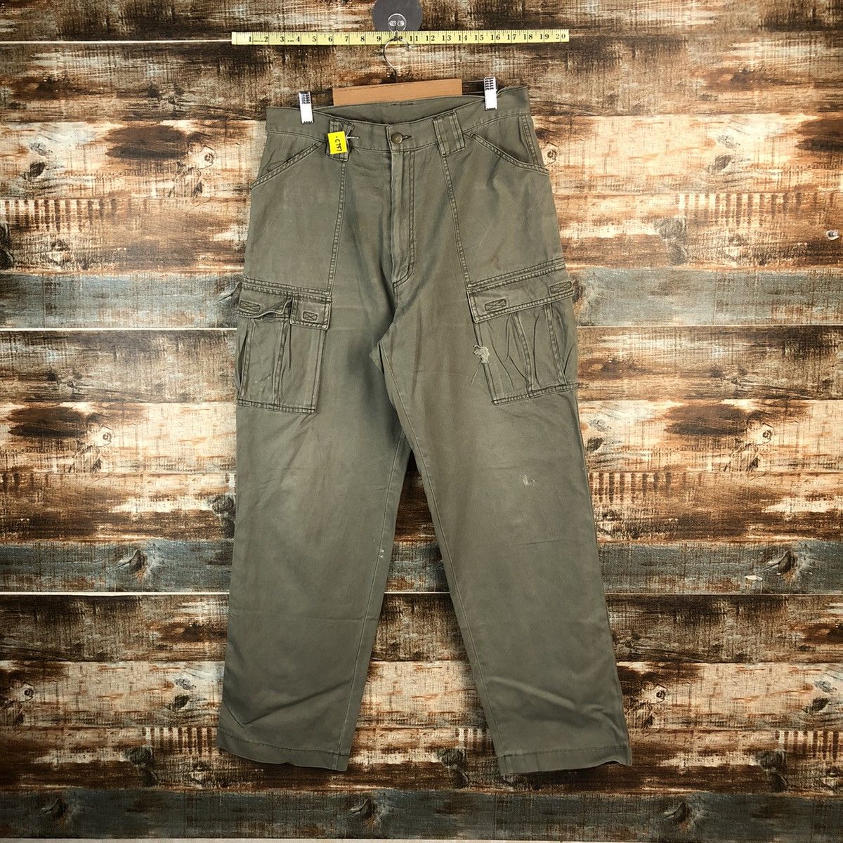 Japanese Brand DL Top Jaunty Green Cargo Multipocket Pants #C757 Size US 32 / EU 48 - 1 Thumbnail