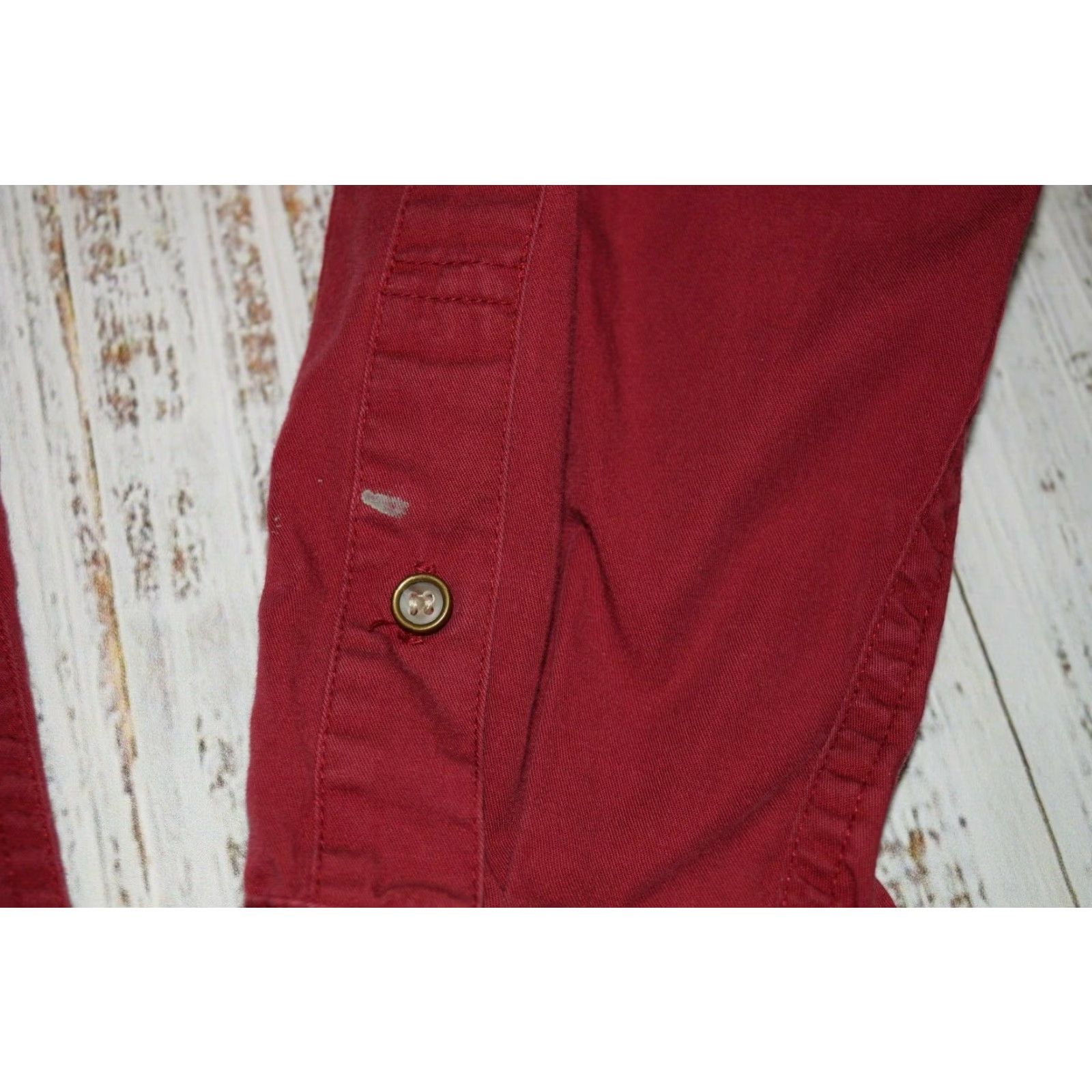 Vintage VINTAGE WOOLRICH Button-Front Shirt Mens Large Red 100% Cotton Classic Hiking Ventilated Fishing Long Sleeve Button-Up Size US L / EU 52-54 / 3 - 3 Thumbnail