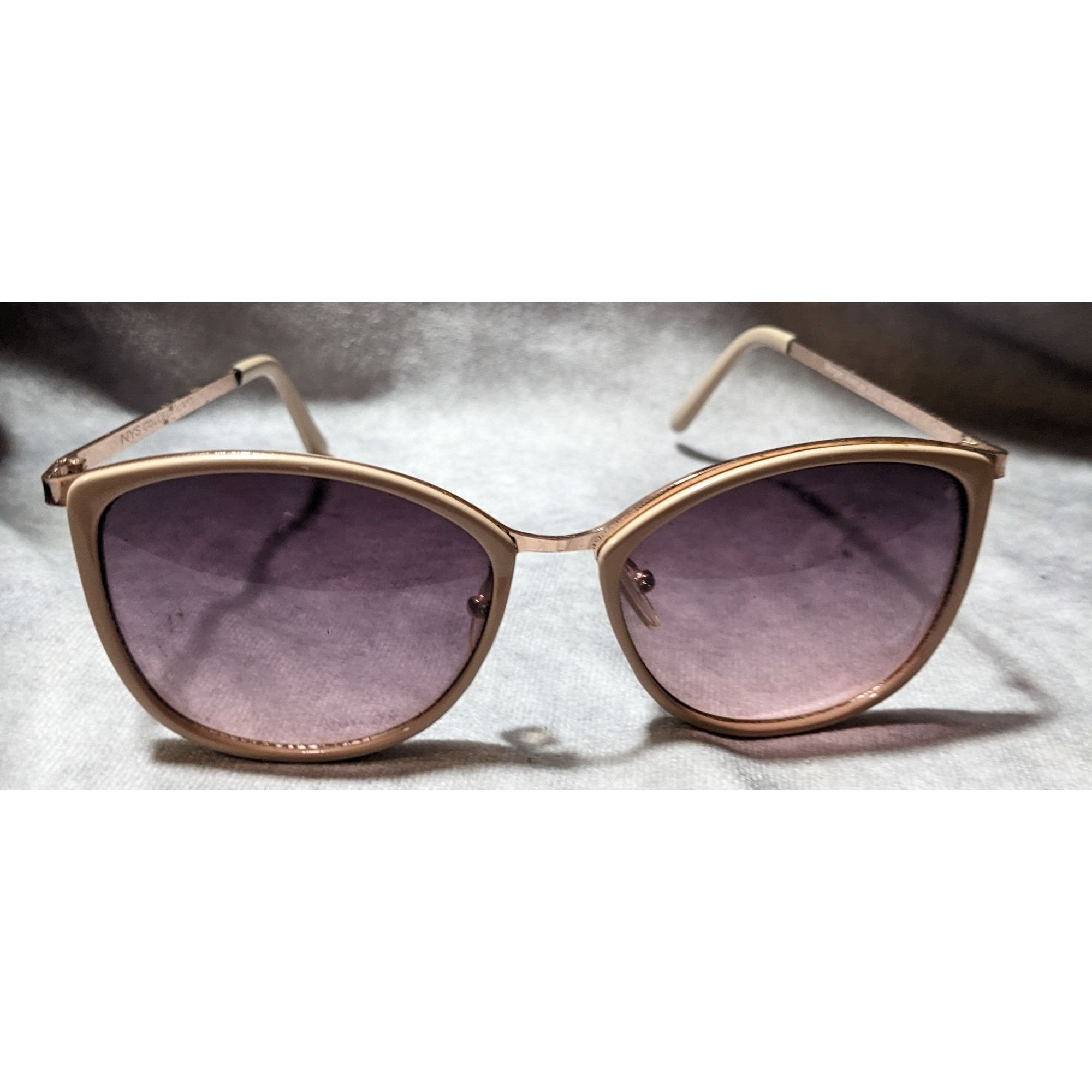 Other NYS Collection Morgan Avenue Beige And Rose Gold Sunglasses Size ONE SIZE - 1 Thumbnail