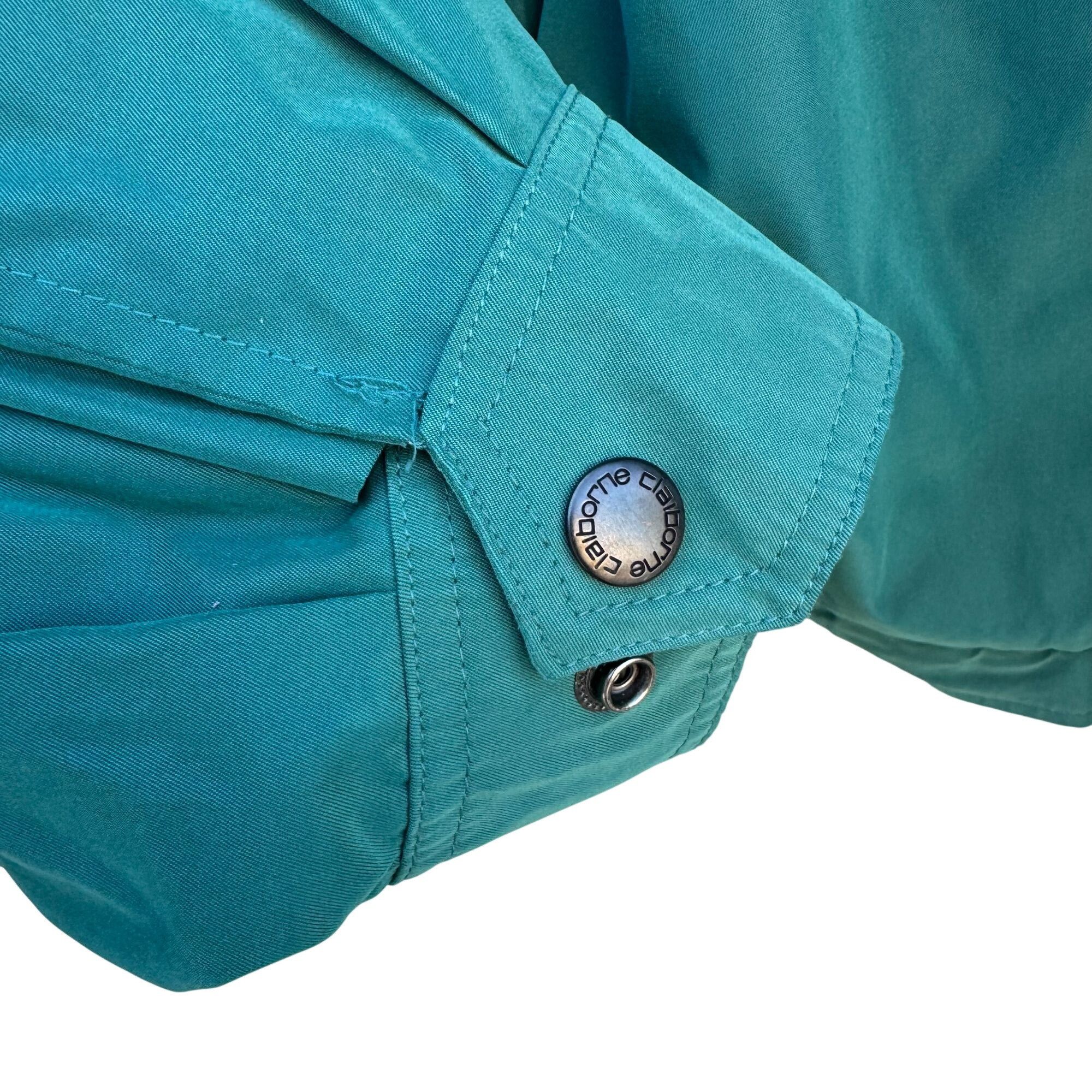 Liz Claiborne Claiborne Vintage 90s Mens 3X Teal Lightweight Microfiber Fu Size US XXL / EU 58 / 5 - 7 Thumbnail