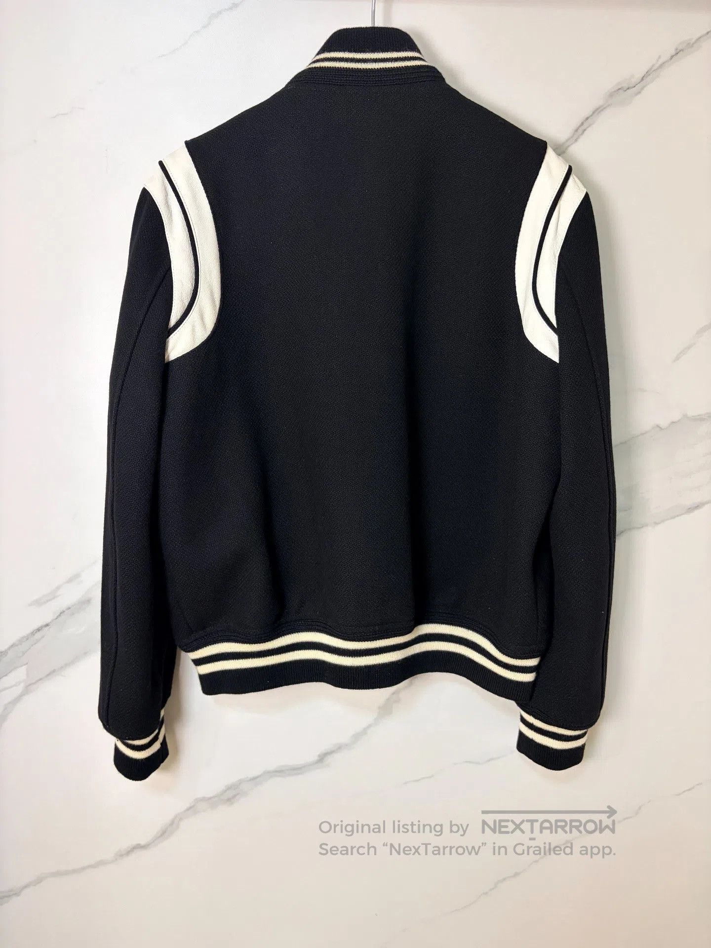 Saint Laurent Paris Saint Laurent Black White Varsity Jacket. Size US M / EU 48-50 / 2 - 2 Thumbnail