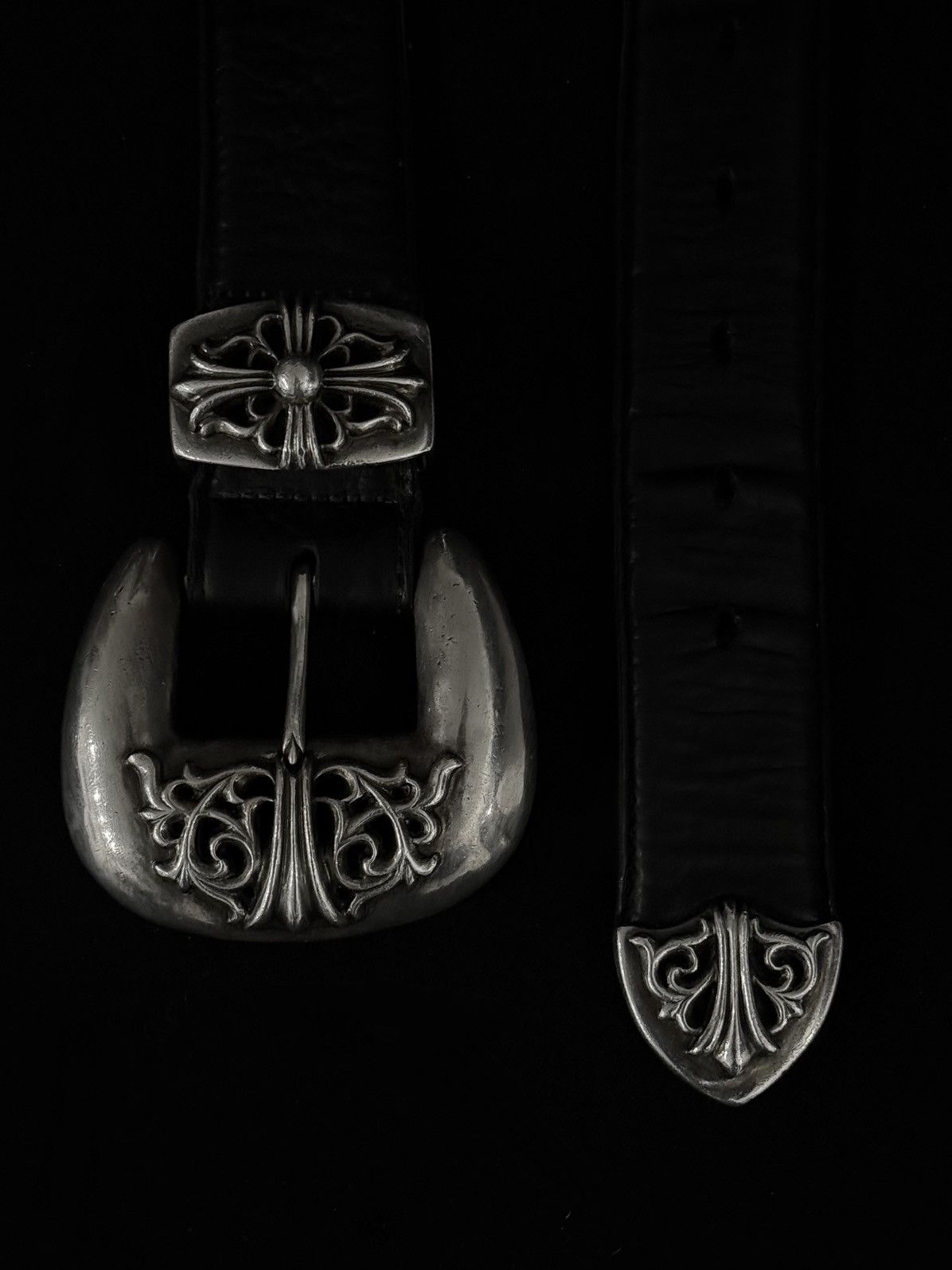 Chrome Hearts Chrome Hearts Vintage Sterling Belt 3 pieces Rock Western Size 40 - 5 Thumbnail