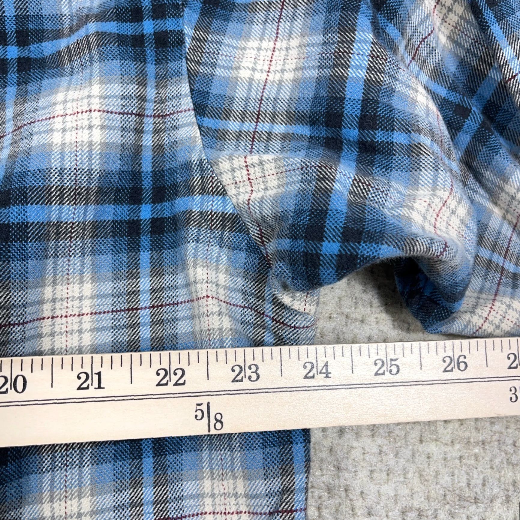 Ralph Lauren Ralph Lauren Shirt Men Large Blue Plaid Flannel Button-Up Long Sleeve Cotton Button-Front Collared Regular Size US L / EU 52-54 / 3 - 6 Thumbnail