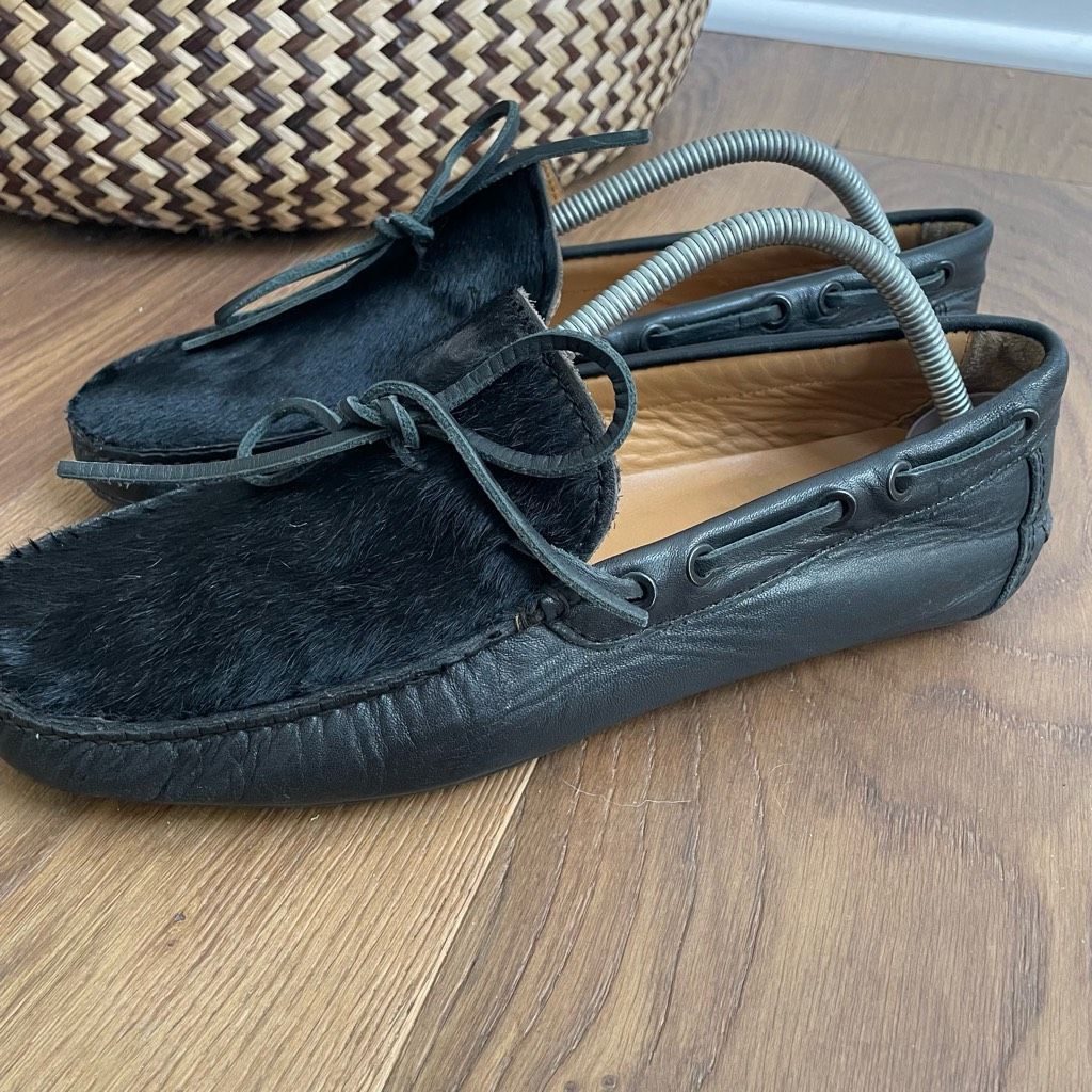 Emporio Armani Emporio Armani Driving Loafers Moccasins Leather Horsehair $ Size US 8 / EU 41 - 4 Thumbnail
