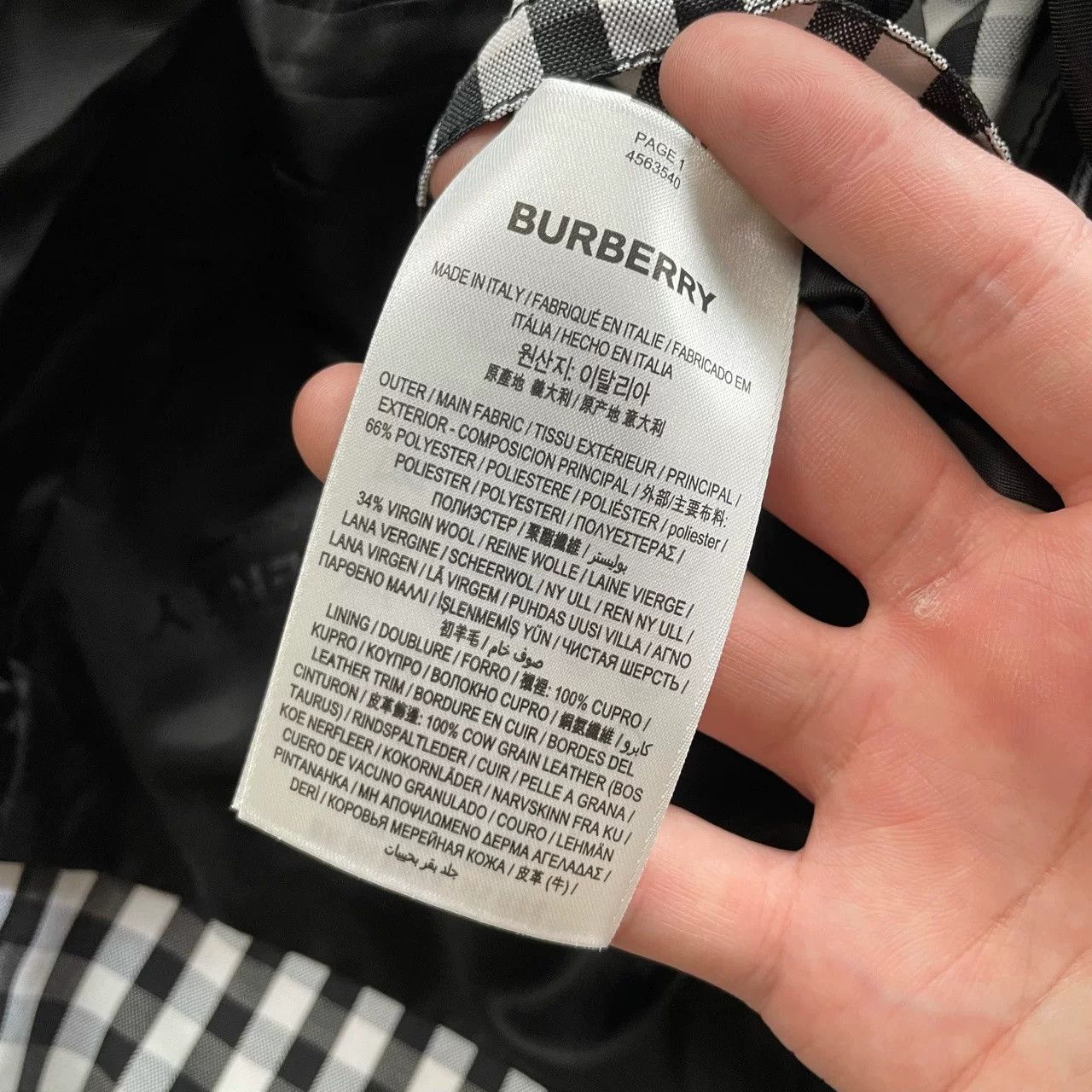 Burberry Burberry Check Coat Detachable Hem Size 48 Size US M / EU 48-50 / 2 - 6 Thumbnail