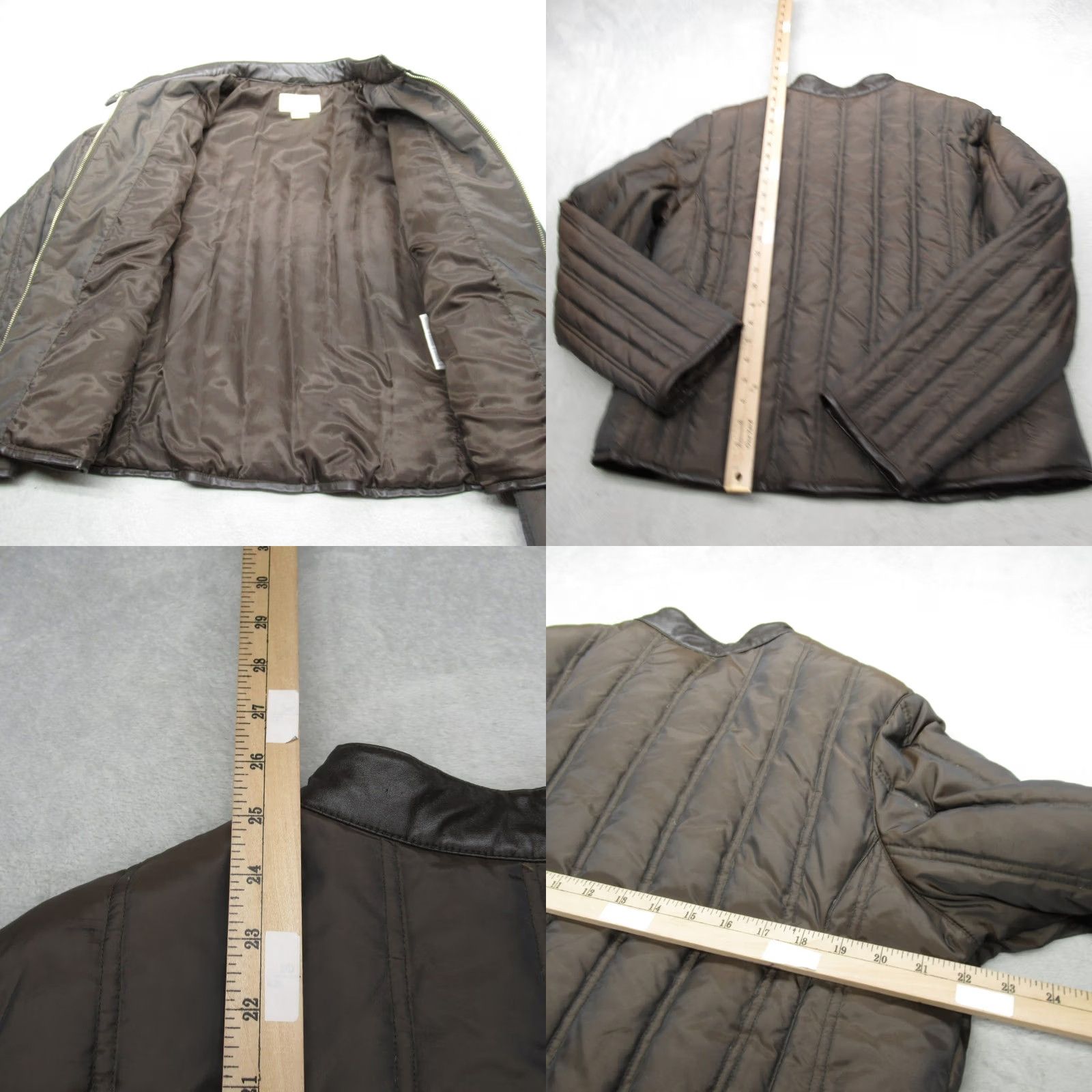 Michael Kors Michael Kors Puffer Jacket Womens XL Green Brown Quilted Insulated Down Full Zip Size XL / US 12-14 / IT 48-50 - 8 Thumbnail