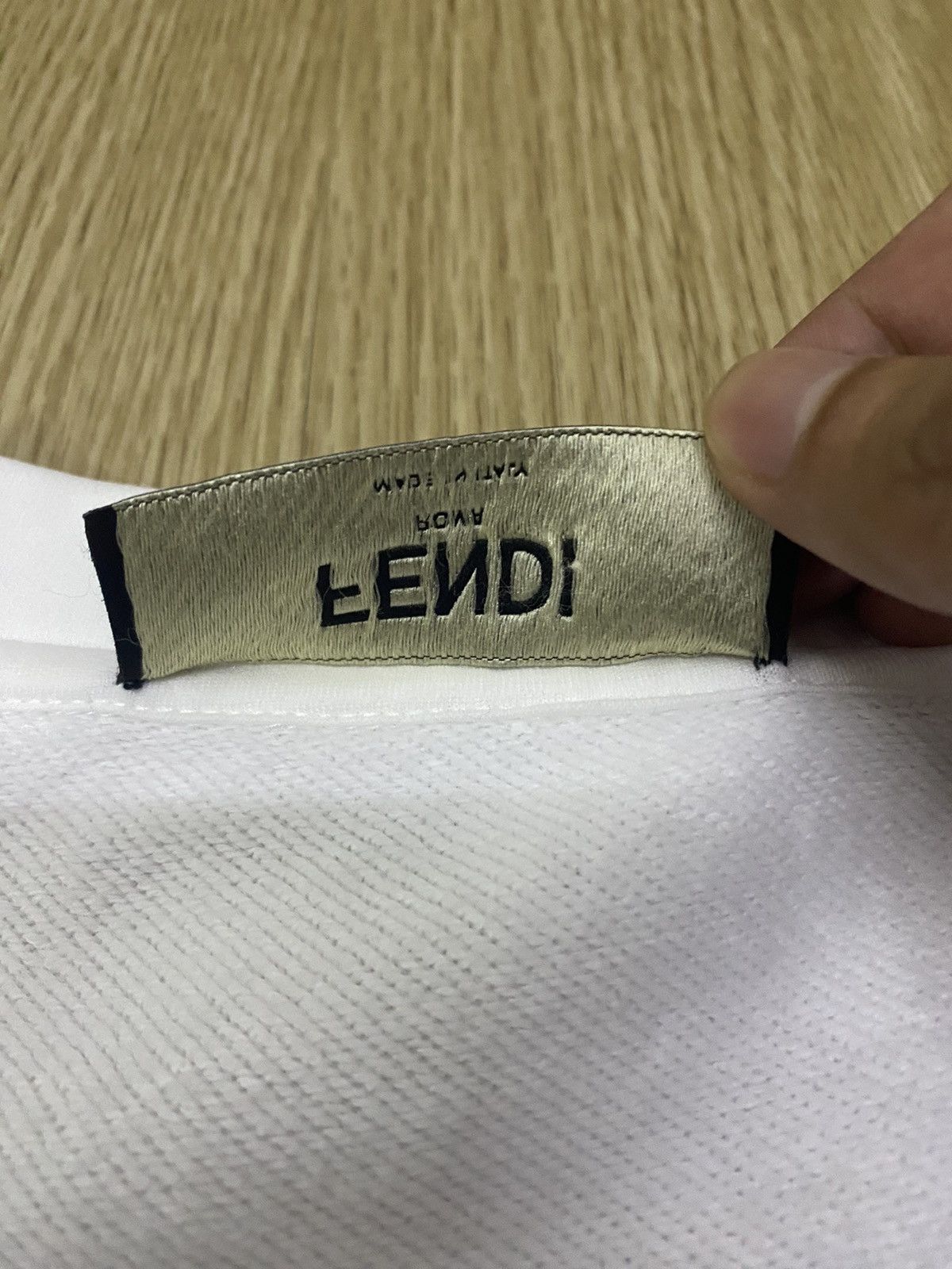 Fendi Fendi FF logo white sweatshirt Size US L / EU 52-54 / 3 - 8 Thumbnail