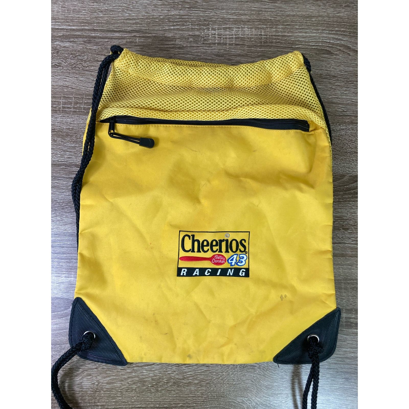 NASCAR Cheerios Drawstring Racing Bag Vintage Richard Petty Yellow Size ONE SIZE - 1 Thumbnail