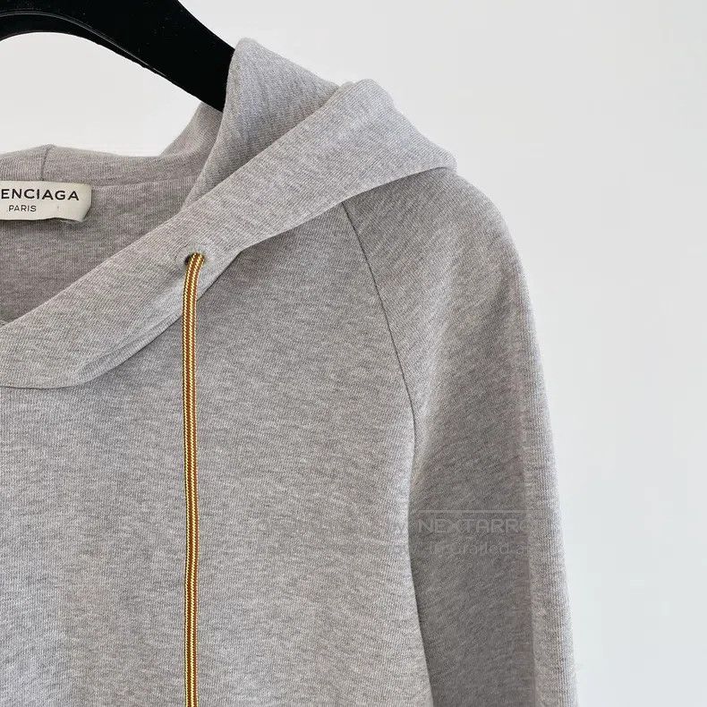 Balenciaga Balenciaga Gray Hooded Sweatshirt Size US XL / EU 56 / 4 - 3 Thumbnail