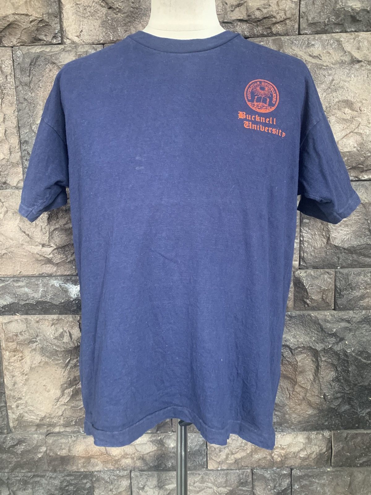 Champion Vintage 70s Champion Blue Bar Bucknell University T shirt Size US XL / EU 56 / 4 - 4 Thumbnail