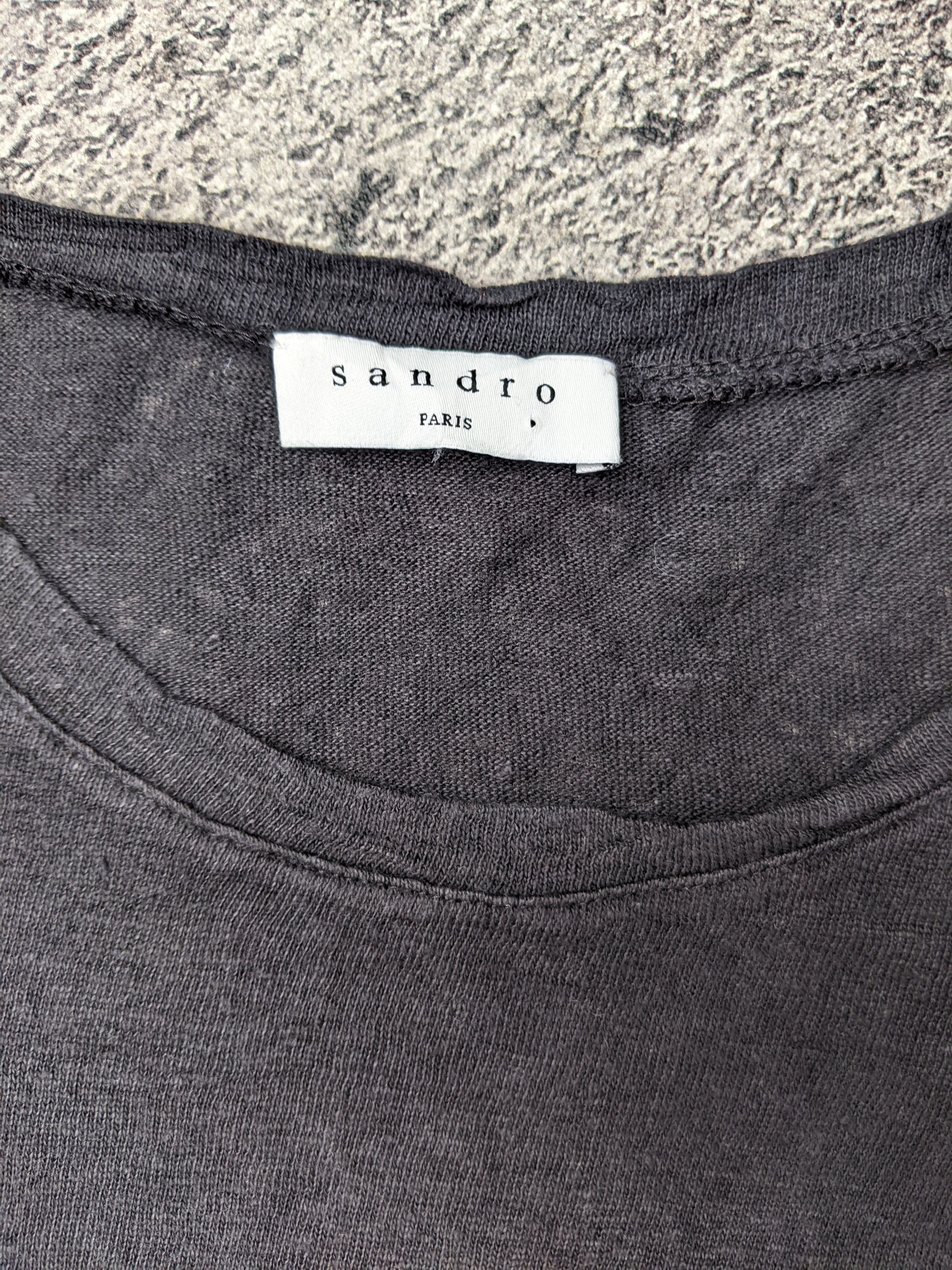 Sandro Sandro Paris Embroidery Pocket T shirt Size M / US 6-8 / IT 42-44 - 4 Thumbnail