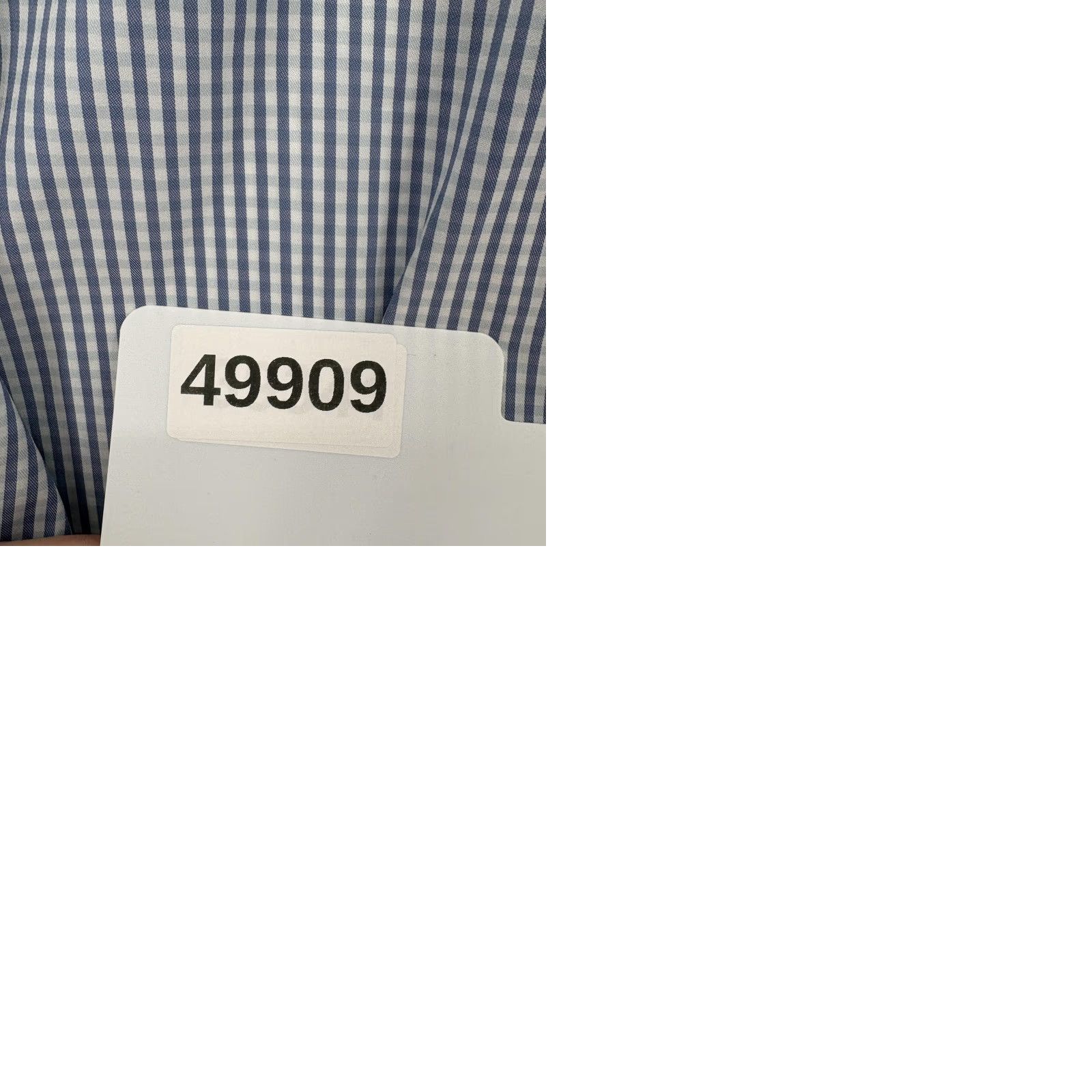 Express Express Dress Shirt Mens XL Blue Stripe Slim Fit Stretch Business Size 46R - 9 Thumbnail