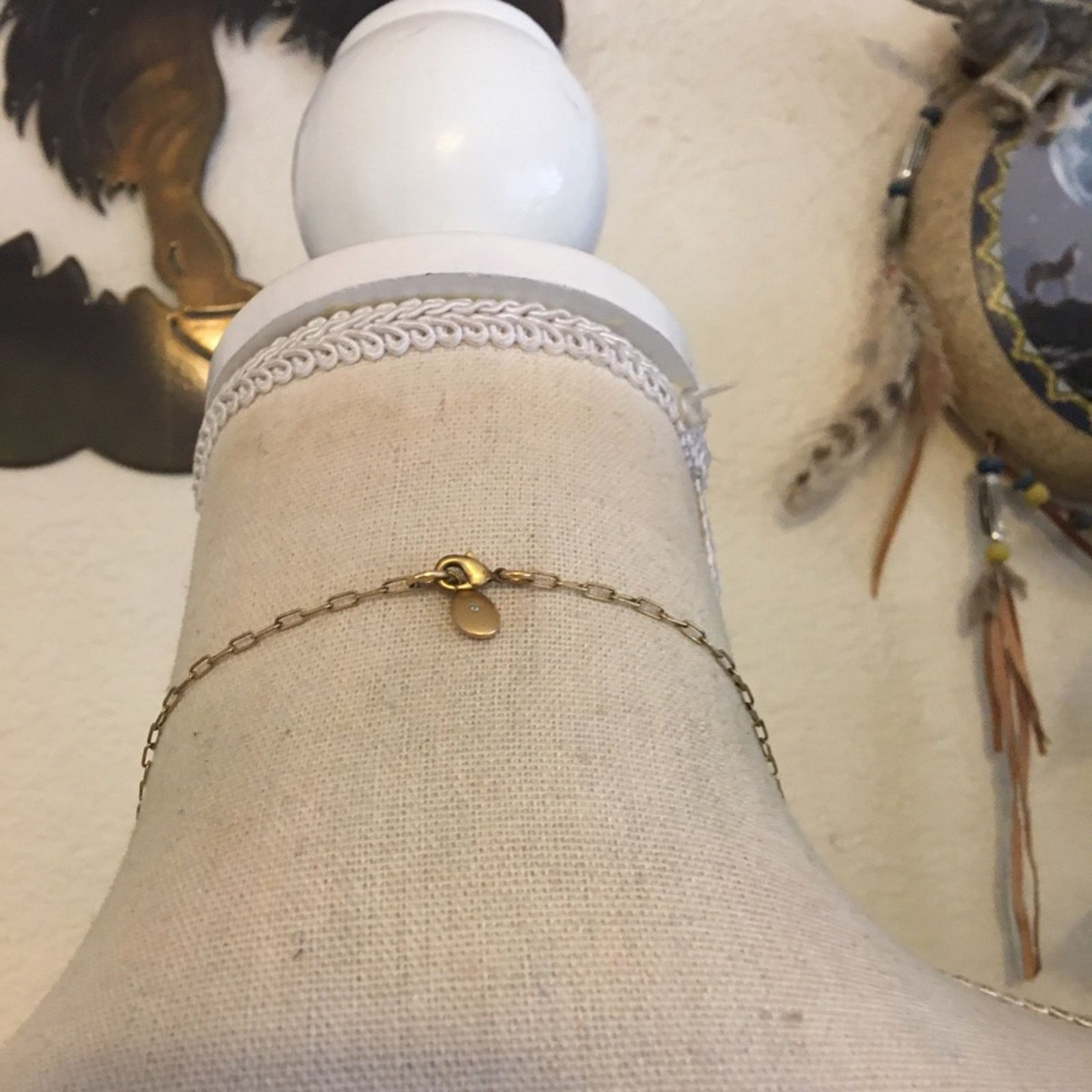 Jewelry Matte gold box chain with charm cluster necklace Size ONE SIZE - 4 Thumbnail