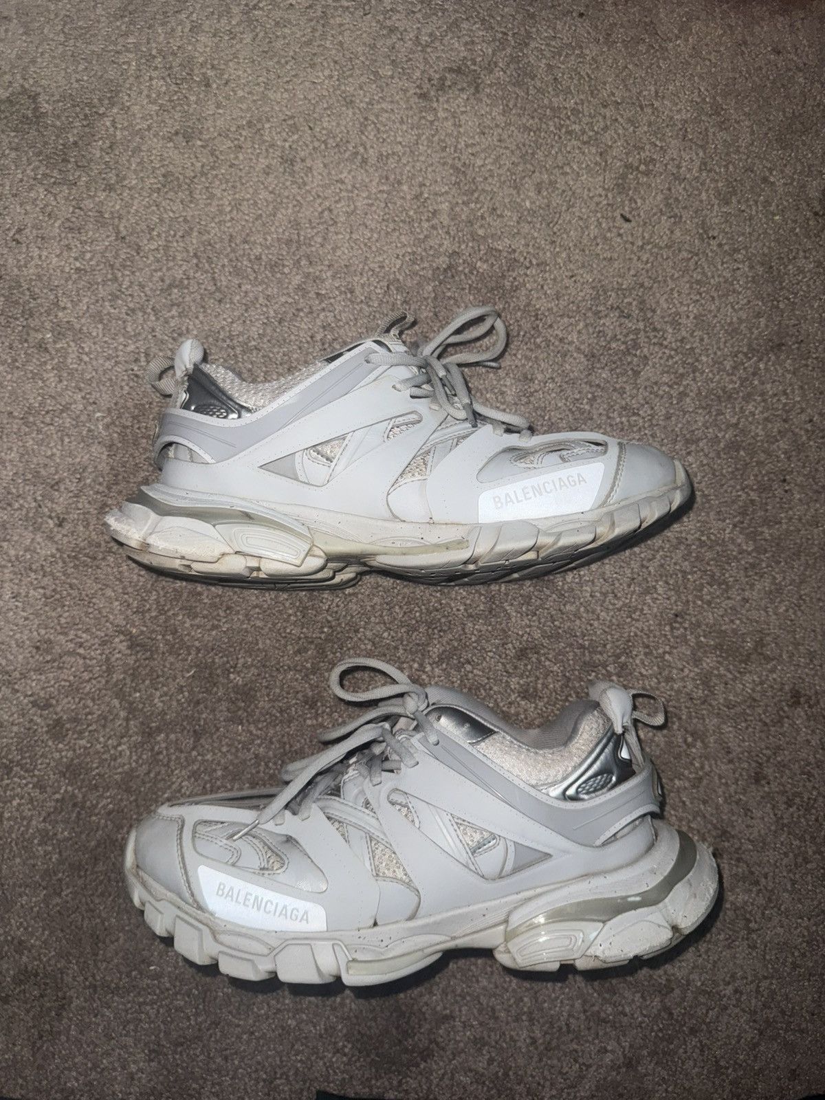 Balenciaga Authentic Used Balenciaga Tracks Gray Size US 8 / EU 41 - 1 Thumbnail