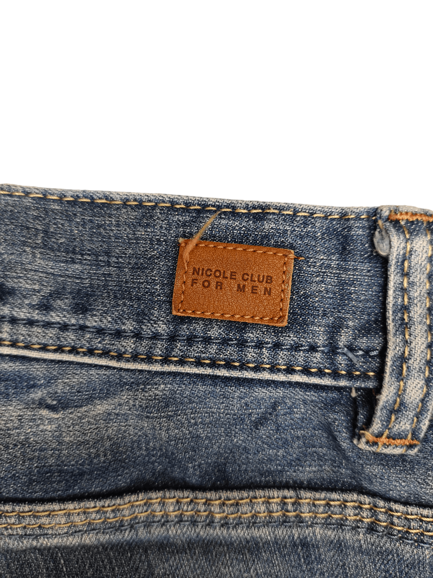 Nicole Club 2000s Nicole Club Spiral Cut Clawmark Faded Denim Jeans Size US 30 / EU 46 - 15 Thumbnail