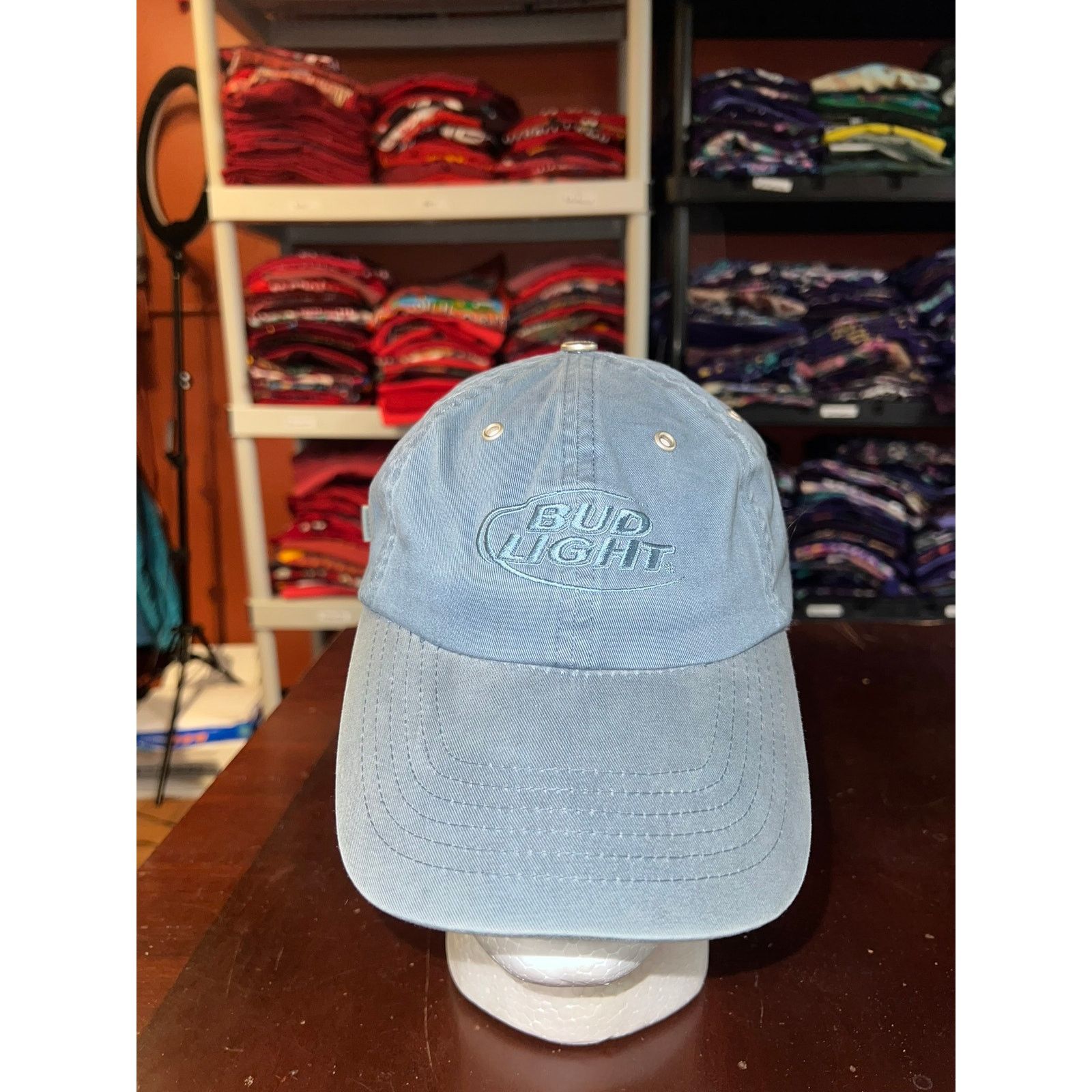 Big Bud Press Bud Light Hat Blue Alcohol Cap Headwear Beer Size ONE SIZE - 1 Thumbnail