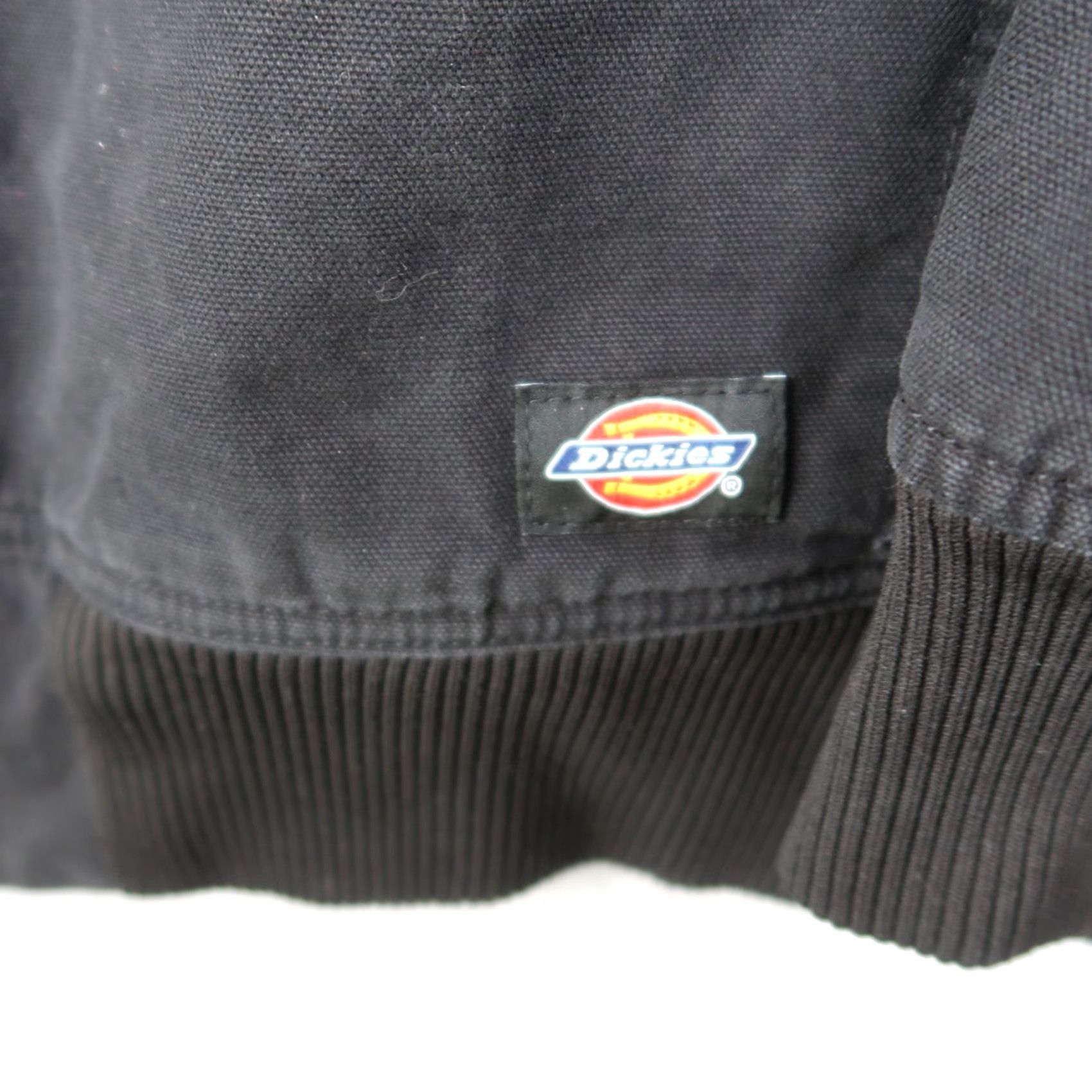 Dickies Dickies Jacket Mens 2XL Black Canvas Hooded Bomber Full Zip Pockets Workwear Regular Size US XXL / EU 58 / 5 - 5 Thumbnail