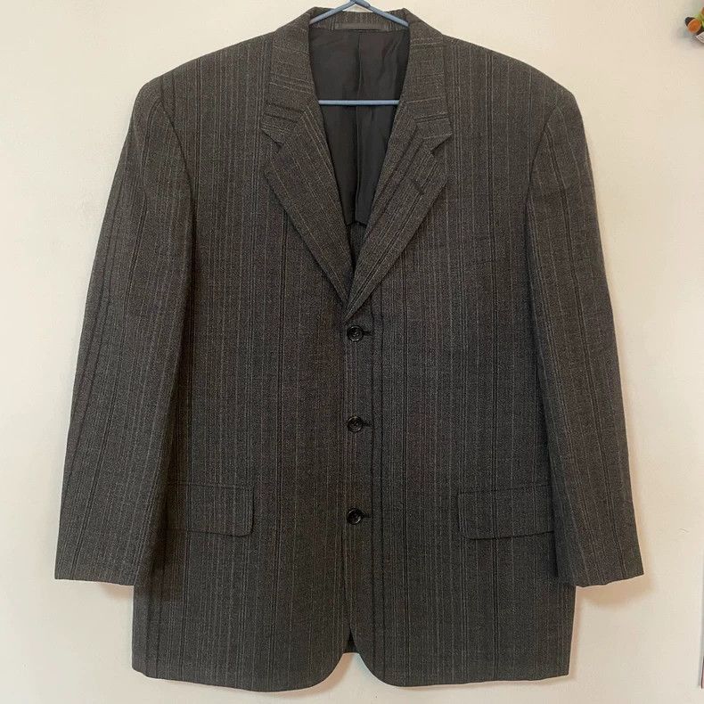 Comme des Garcons COMME des GARÇONS Wool Suit Jacket in Gray 2505-Nextarrow Size US S / EU 44-46 / 1 - 1 Thumbnail