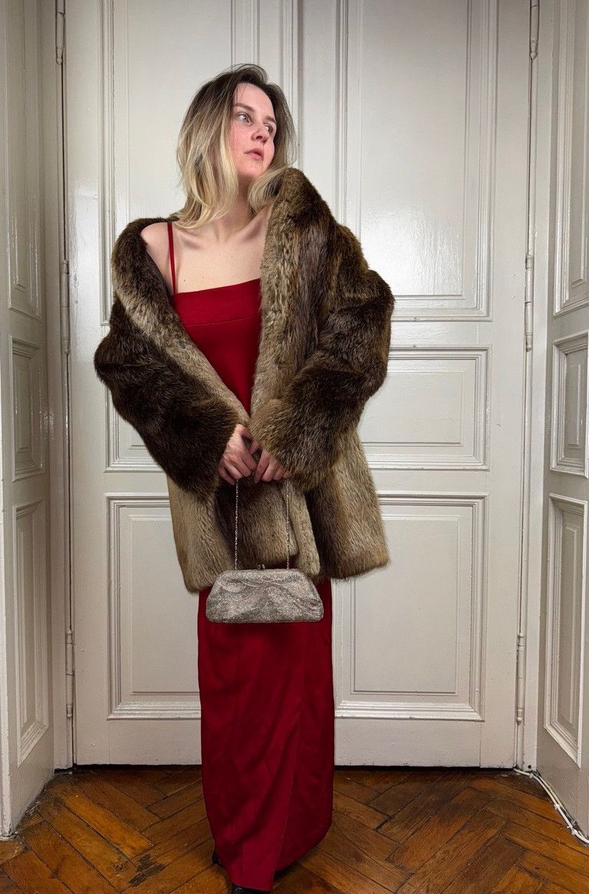 Vintage Vintage natural Long Hair fur Jacket Size M / US 6-8 / IT 42-44 - 1 Thumbnail