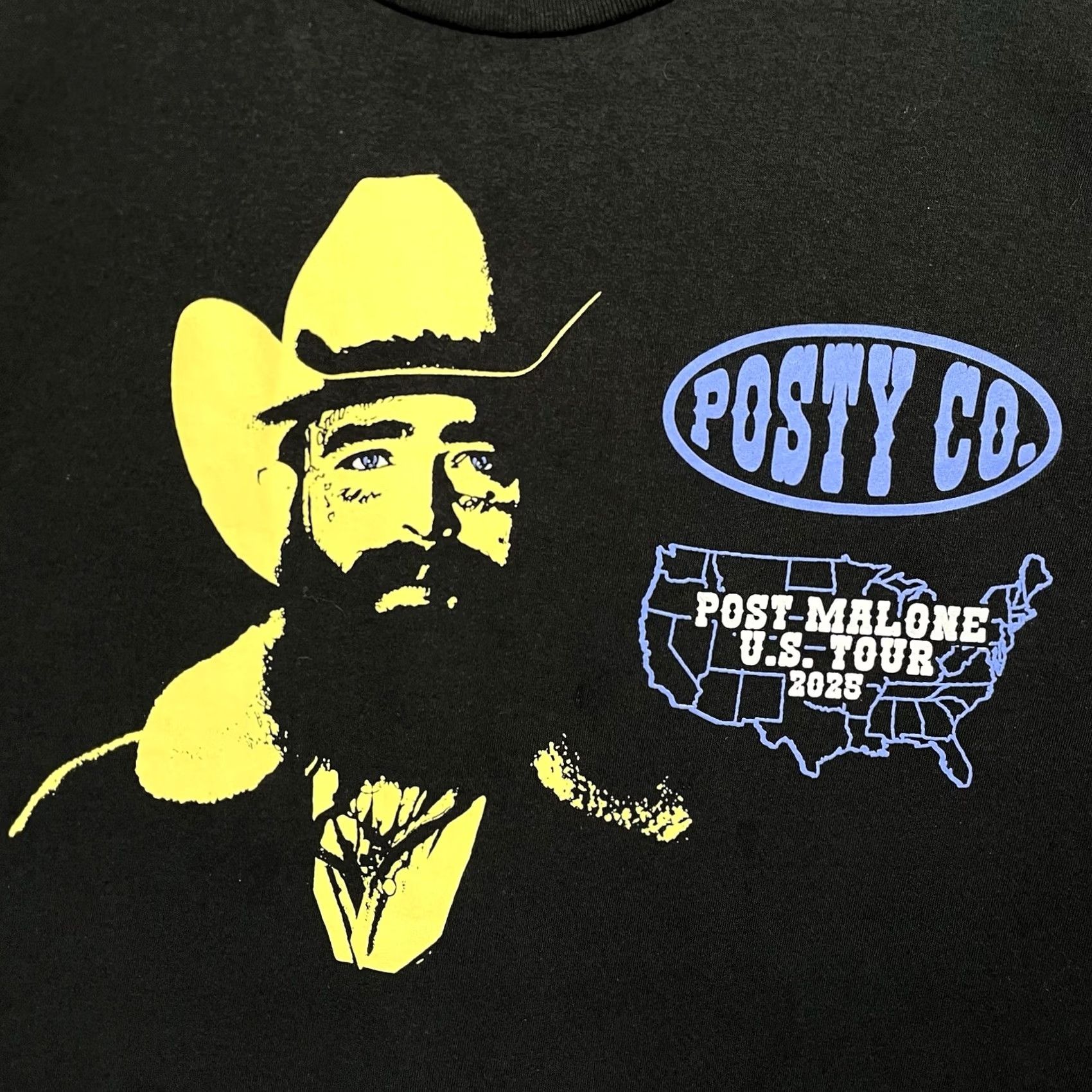 CO Post Malone Shirt Mens M US 2025 Concert Tour Posty Co Music Graphic Size US M / EU 48-50 / 2 - 5 Thumbnail