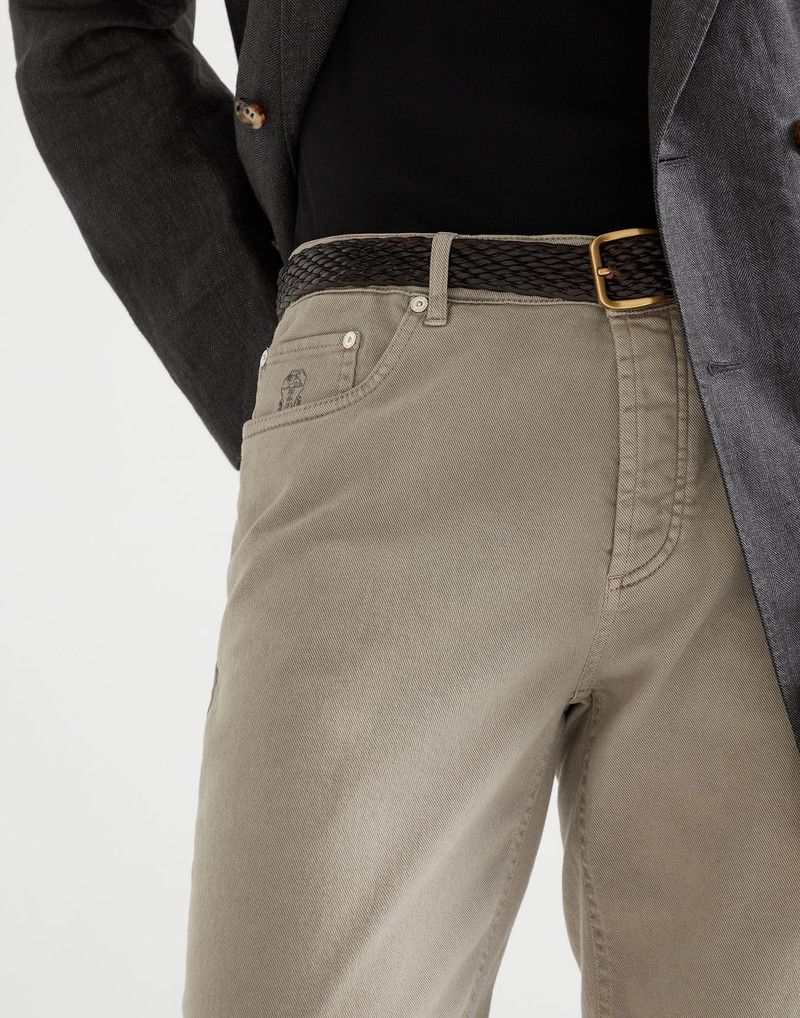 Brunello Cucinelli o1la1rc1a0326 Dyed Denim Pants in Grey Size US 30 / EU 46 - 3 Thumbnail