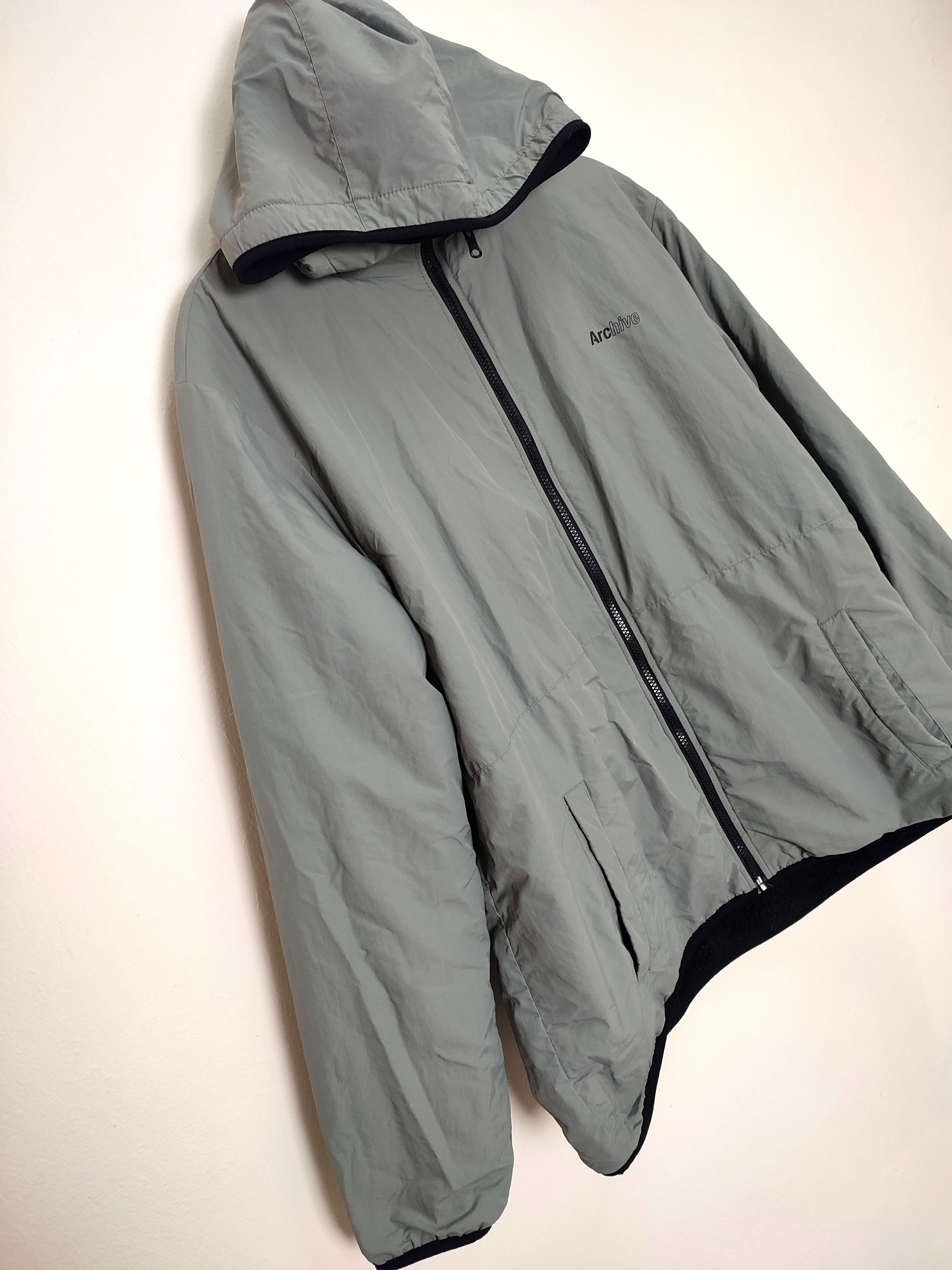 Japanese Brand Archive Management Fleece Hoodie Reversible Jacket Size US L / EU 52-54 / 3 - 8 Thumbnail