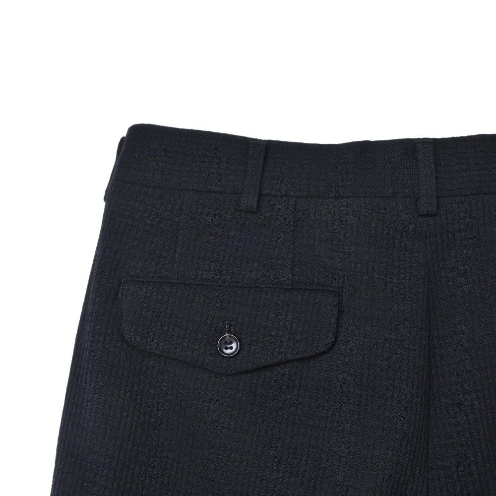 Comme des Garcons Homme Casual Pants Wool Slacks 2 Tuck Zipper Long Length Black Size US 31 - 5 Thumbnail