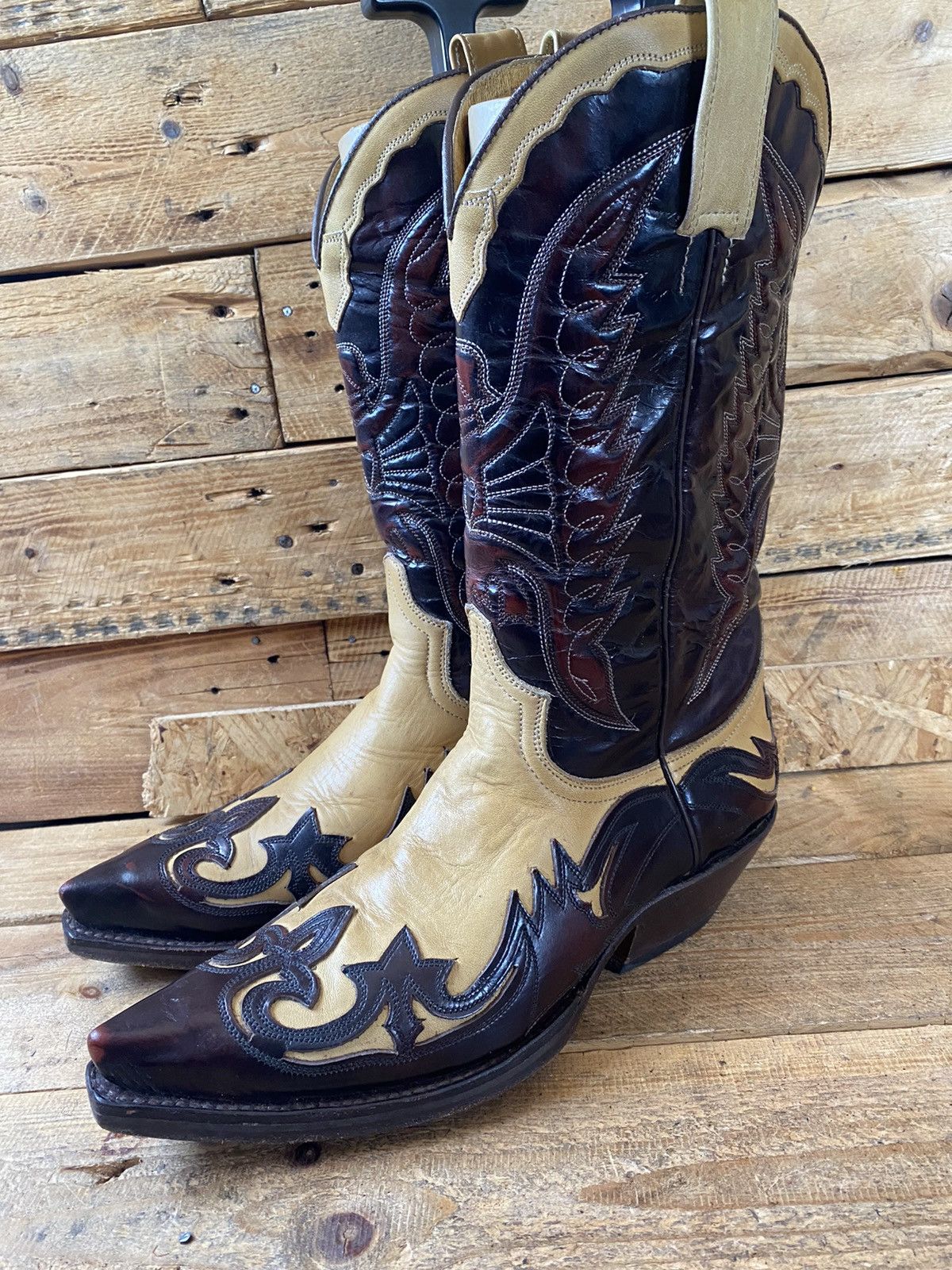 Cowboy Equipment Sendra western riding cowboy floral boots sz 42 Size US 8.5 / EU 41-42 - 5 Thumbnail