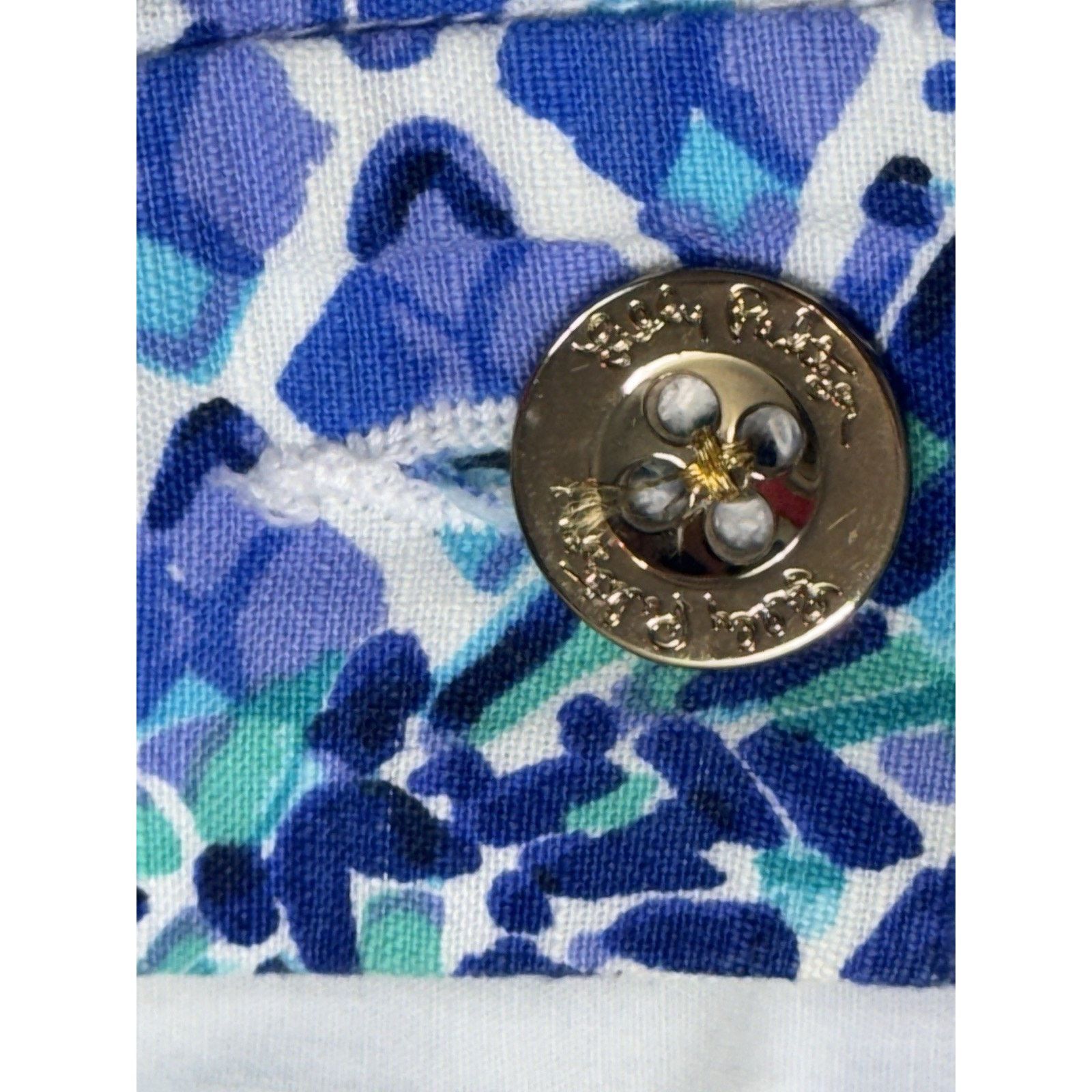 Lilly Pulitzer Lilly Pulitzer Callahan Shorts 0 White Pineapple 5” Blue Size 25" / US 0 / IT 36 - 5 Thumbnail