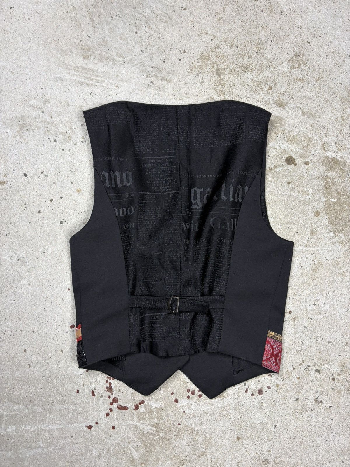 John Galliano John Galliano Embellished Embroidered Printstripe Vest Size S / US 4 / IT 40 - 2 Thumbnail