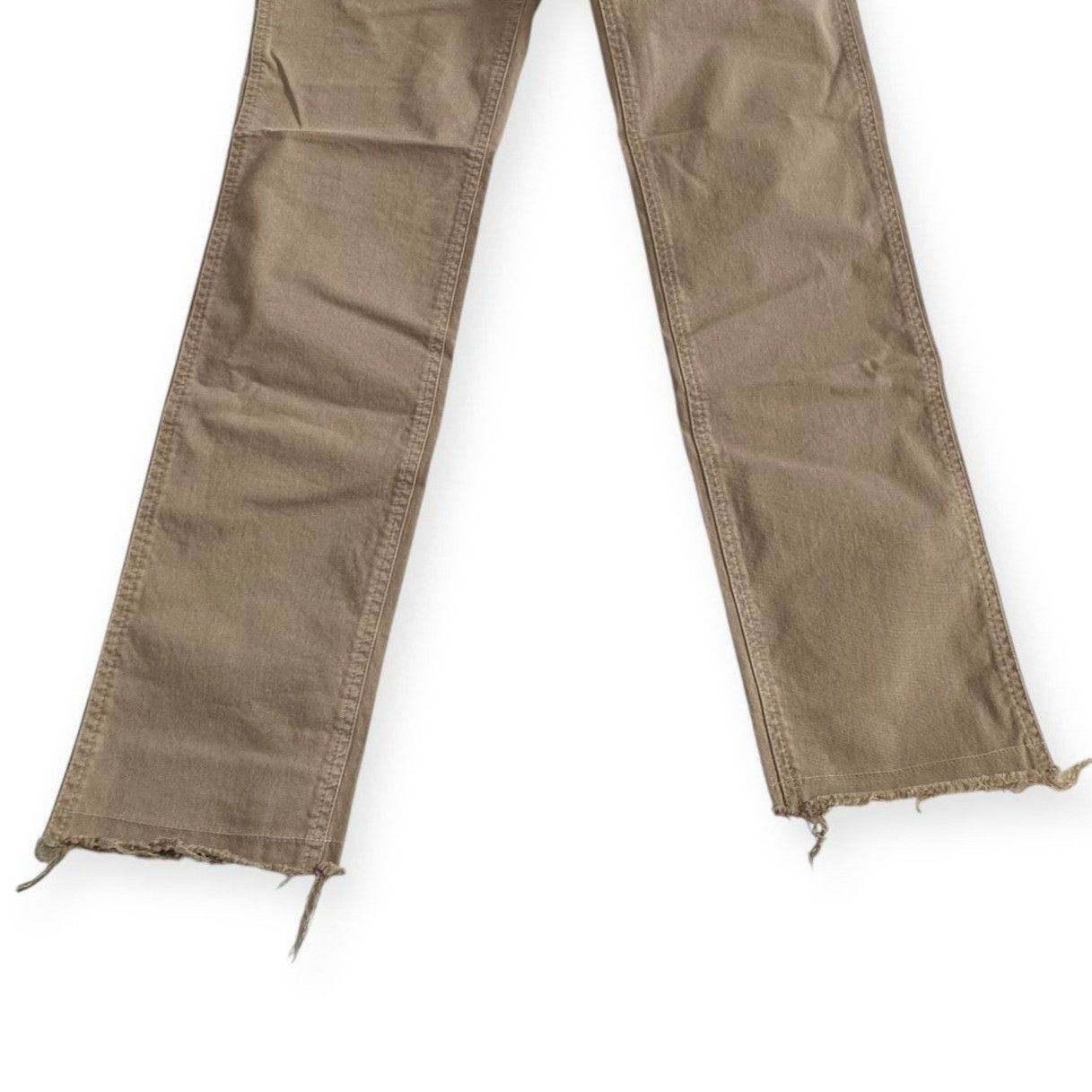 Nili Lotan Nili Lotan Jenna Cropped Raw-Edge Pants, Beige/Khaki, Size 4 Size 27" / US 4 / IT 40 - 9 Thumbnail