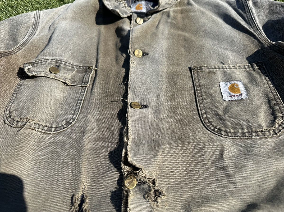 Carhartt Thrashed 90s Carhartt barn coat insane fade Size US L / EU 52-54 / 3 - 3 Thumbnail
