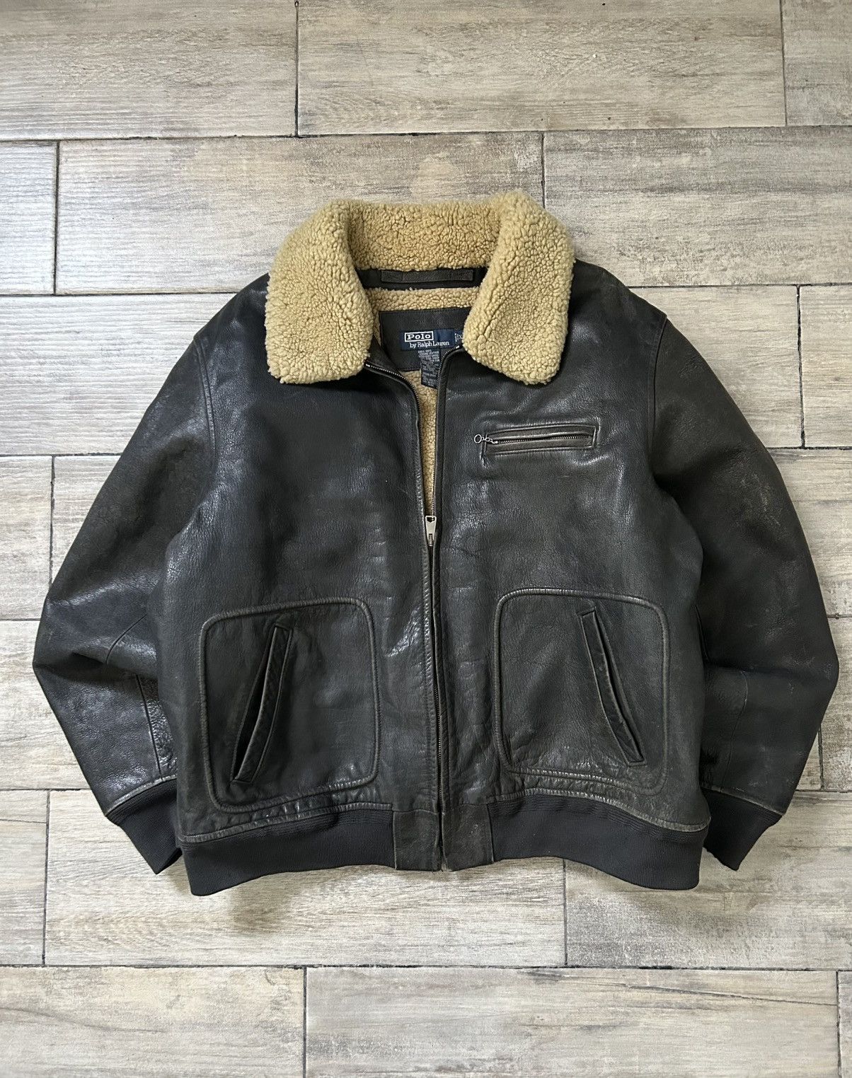 Polo Ralph Lauren Vintage Polo Ralph Lauren Leather Jacket Size US XL / EU 56 / 4 - 6 Thumbnail