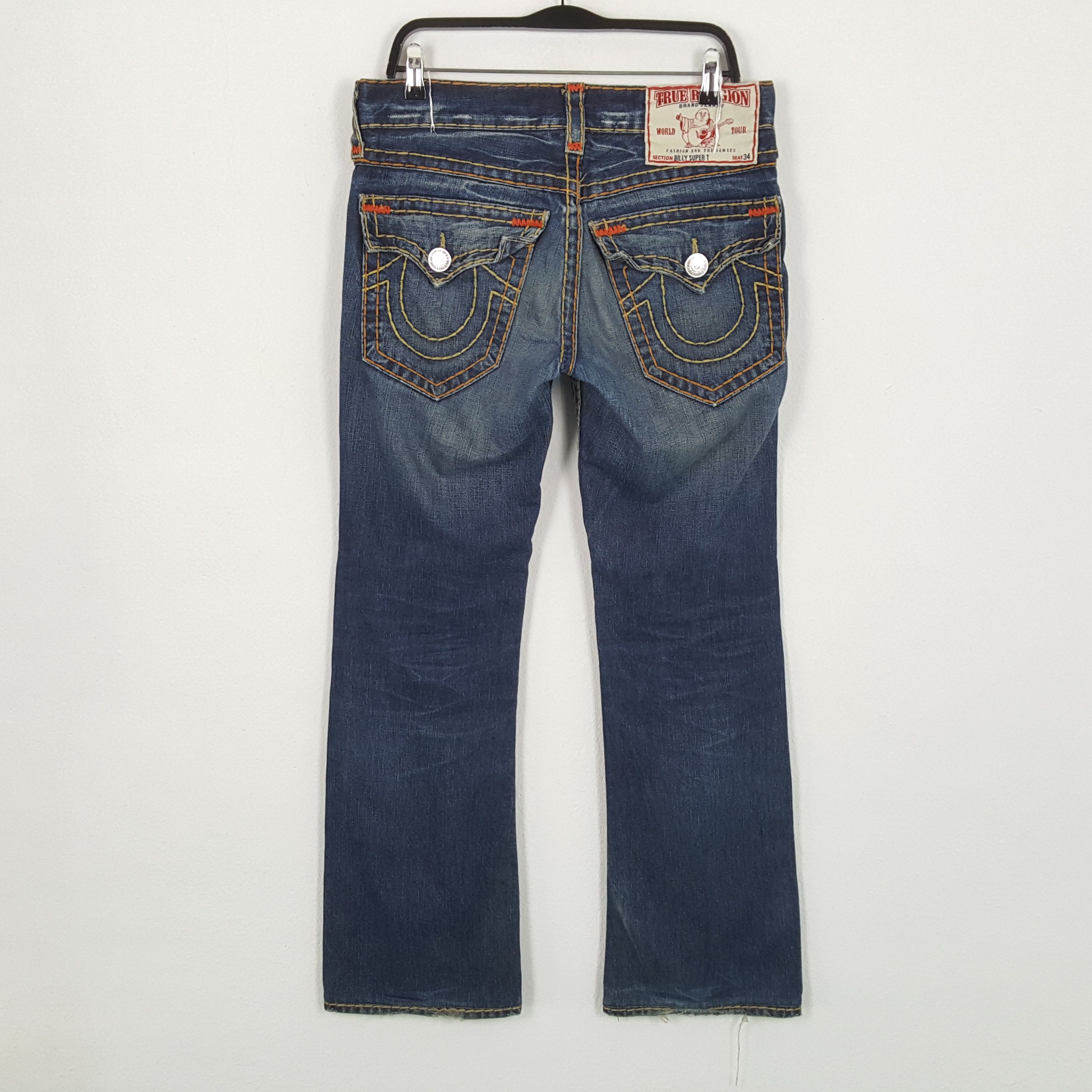 True Religion × Vintage TRUE RELIGION Daily Streetwear Fashion Style Jeans Size US 33 - 1 Thumbnail