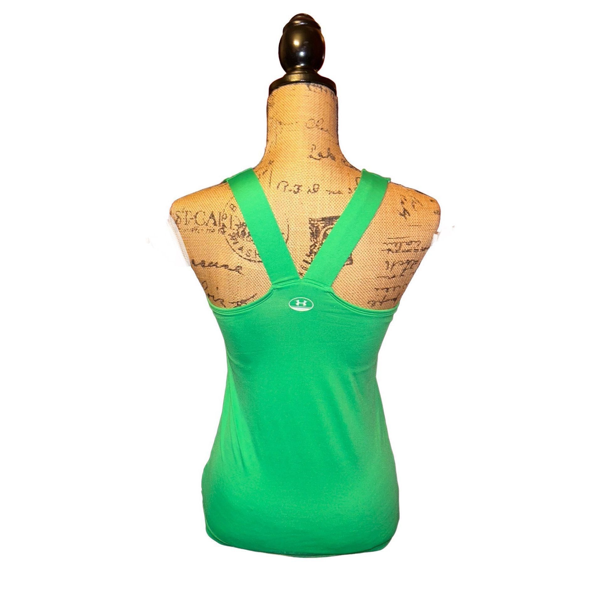 Under Armour Green Under Armour Fitted Workout Tank Top Shirt Size S Size S / US 4 / IT 40 - 2 Thumbnail