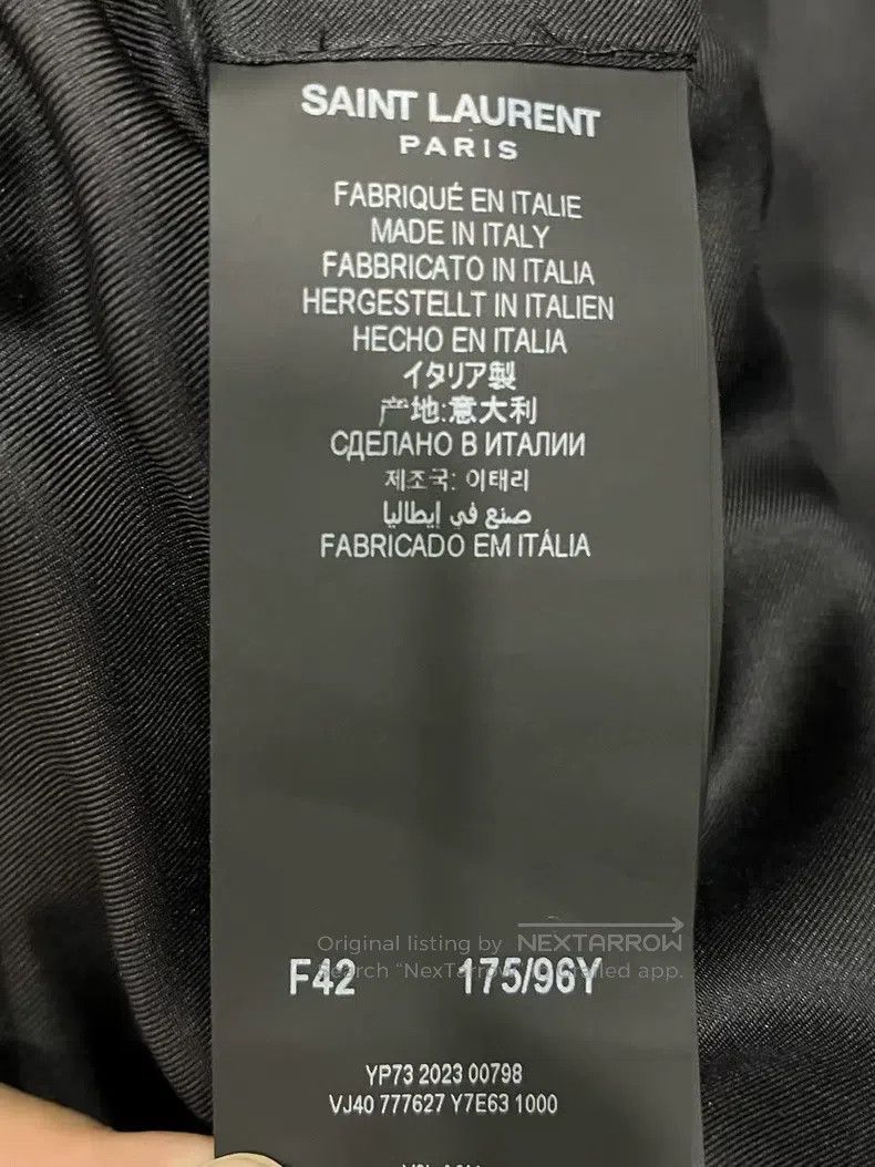 Saint Laurent Paris Saint Laurent Paris Double Breasted Black Woolen Blazer fo Size M / US 6-8 / IT 42-44 - 4 Thumbnail
