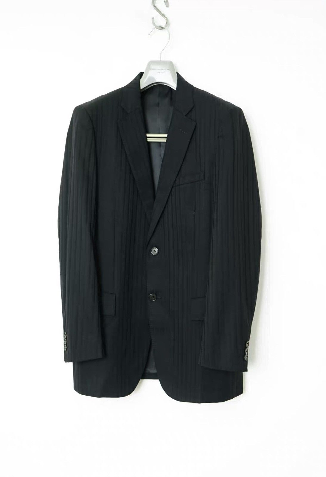 Yohji Yamamoto Yohji Yamamoto AAR Jacquard Mid-Length Blazer Size US L / EU 52-54 / 3 - 1 Thumbnail