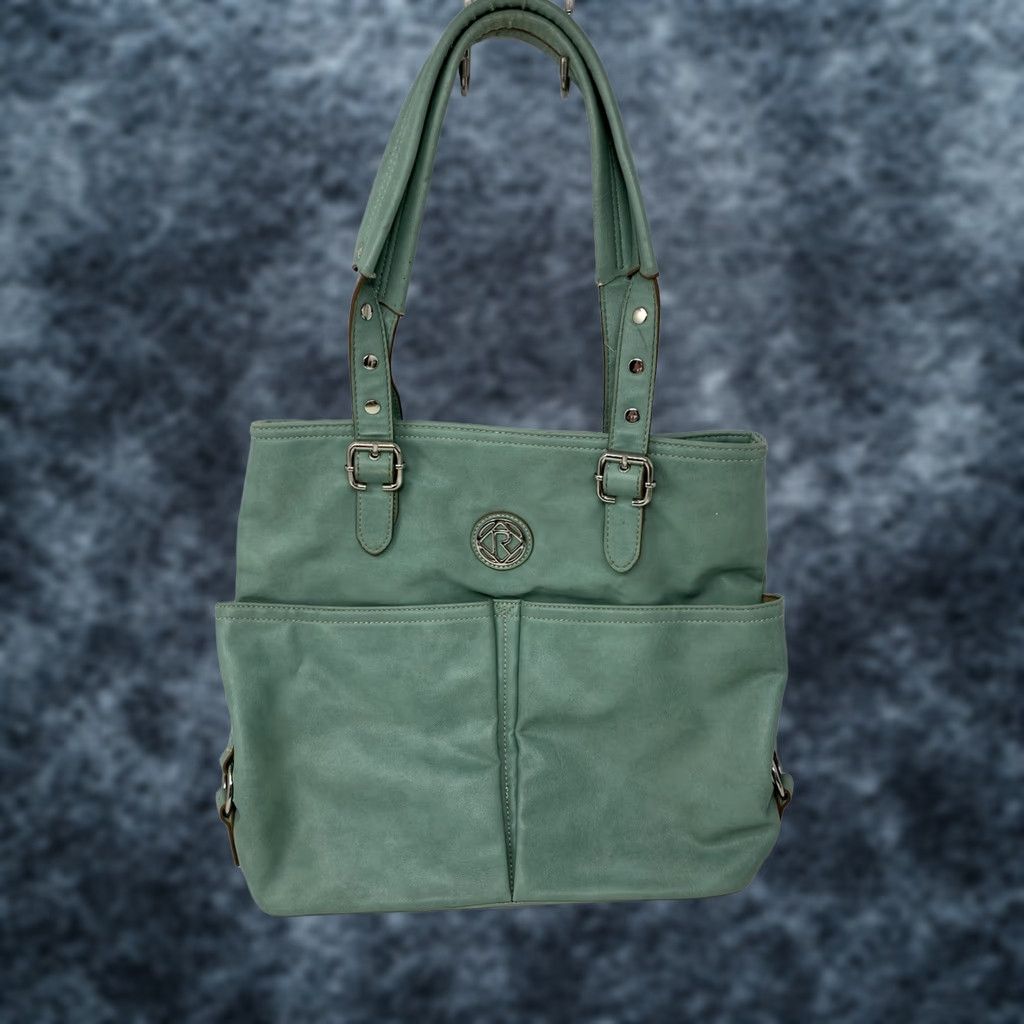 Fossil VINTAGE Fossil Relic Shoulder Handbag Green Vegan Leather Medium Size ONE SIZE - 1 Thumbnail