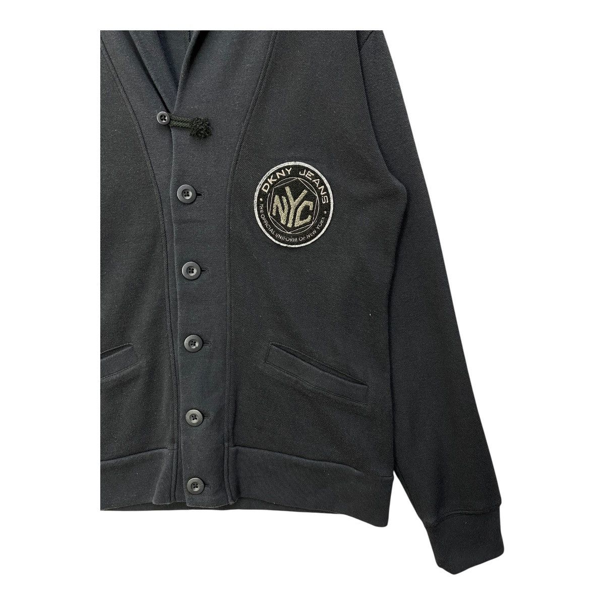 DKNY DKNY Jeans Cardigan Sweater Button Up Embroidery Patches Size US M / EU 48-50 / 2 - 3 Thumbnail
