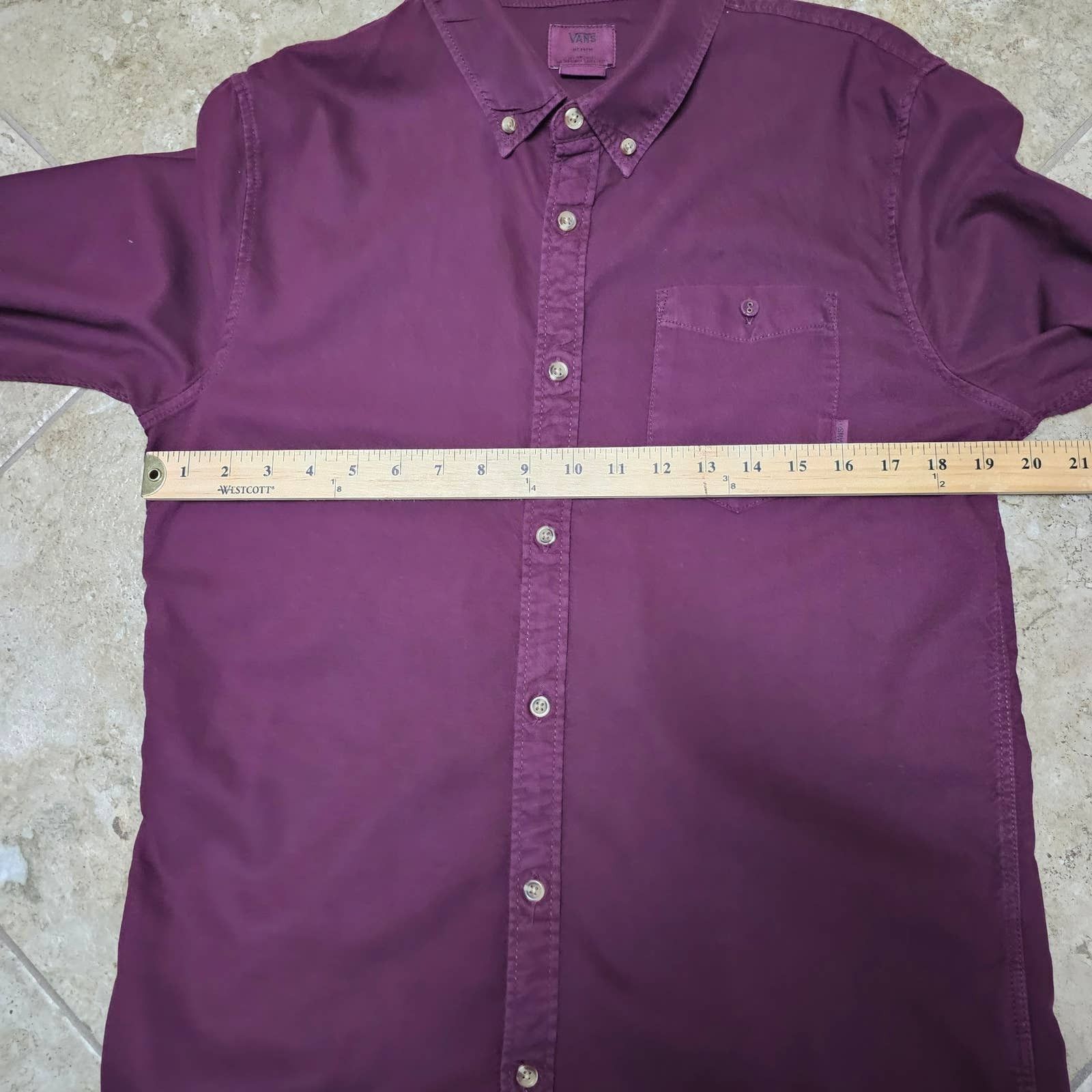 Vans Men's VANS Off The Wall Oxford Style Cotton Shirt SZ Medium Size US M / EU 48-50 / 2 - 6 Thumbnail